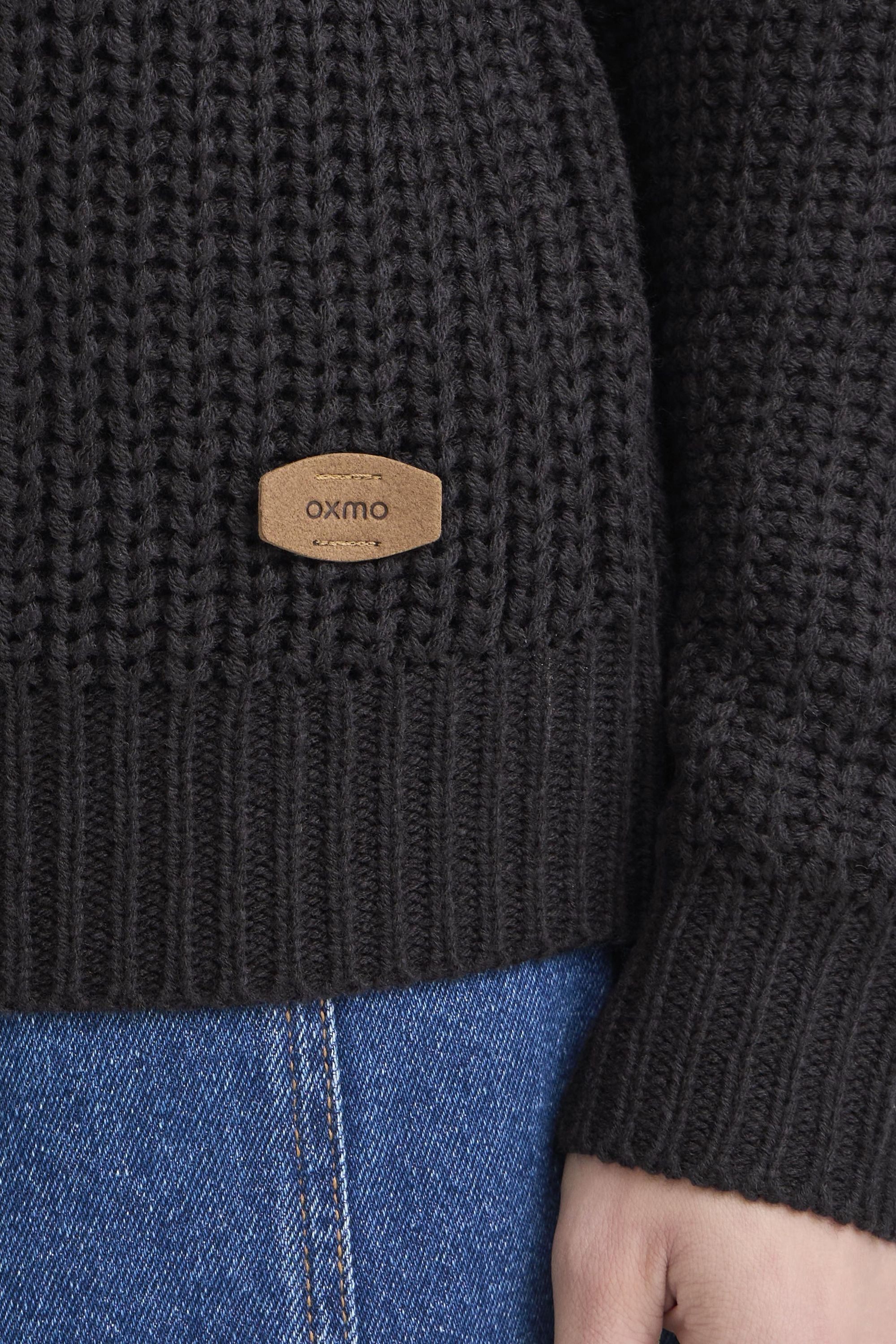 OXMO Strickpullover OXEdna Moderner Pullover mit Aufdruck