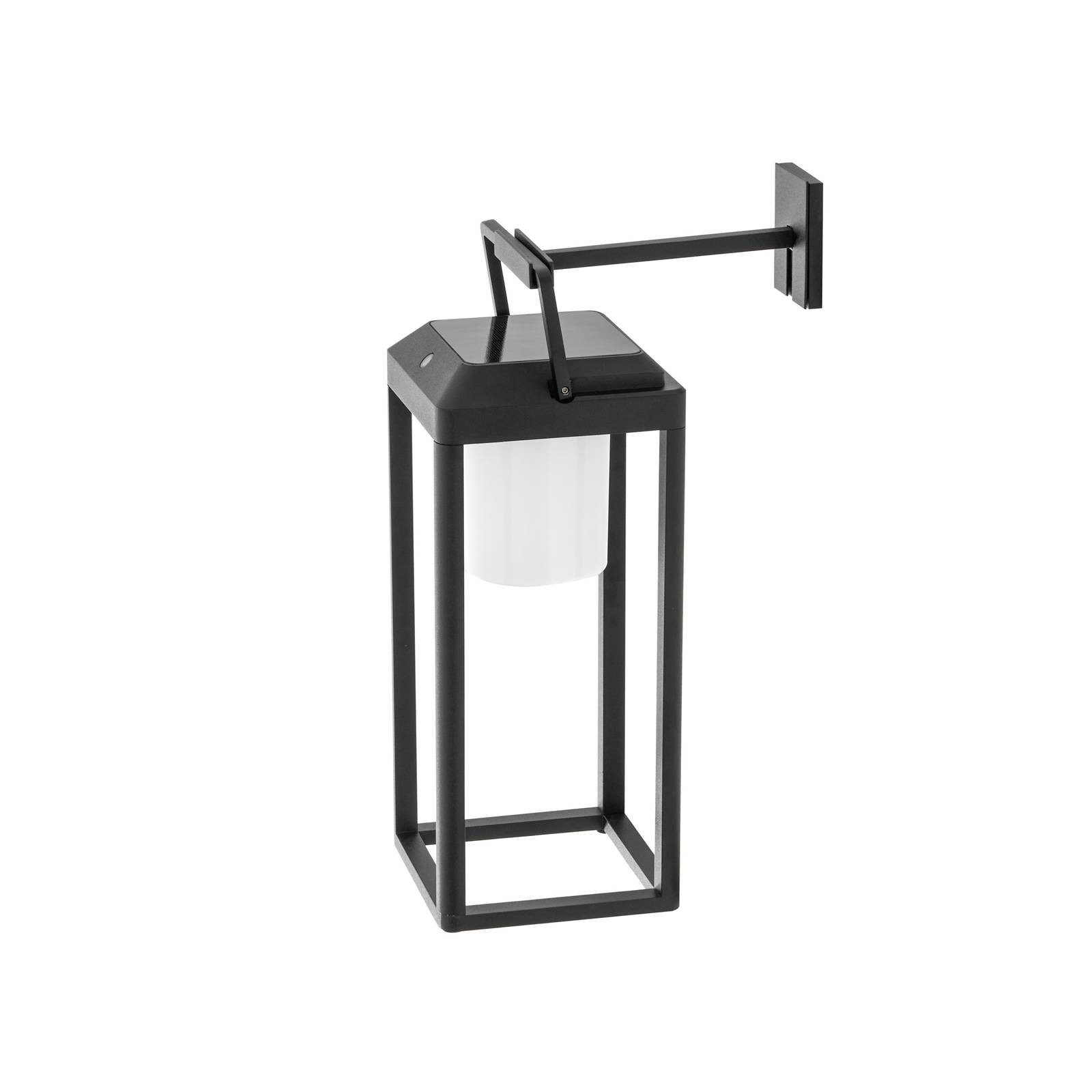 Lucande Außen-Wandleuchte Tilena, LED, Metall, Schwarz warmweiß IP54, LED 2 W gesamt, warmweiß