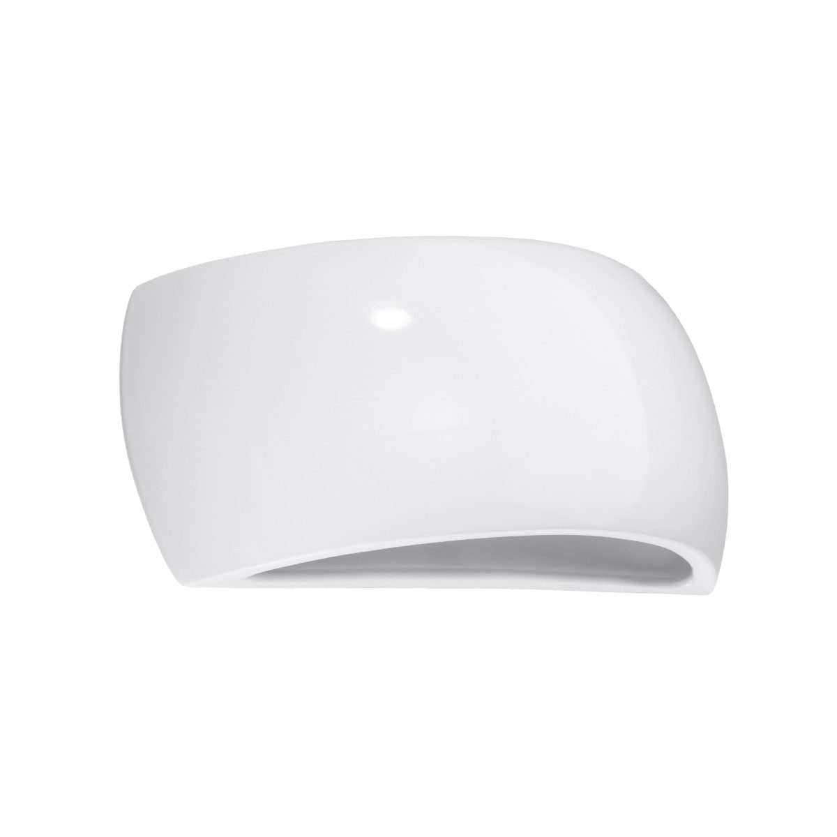 SOLLUX lighting Wandleuchte Lackierte Wandleuchte Pontius Weiß Glänzend, Nicht enthalten