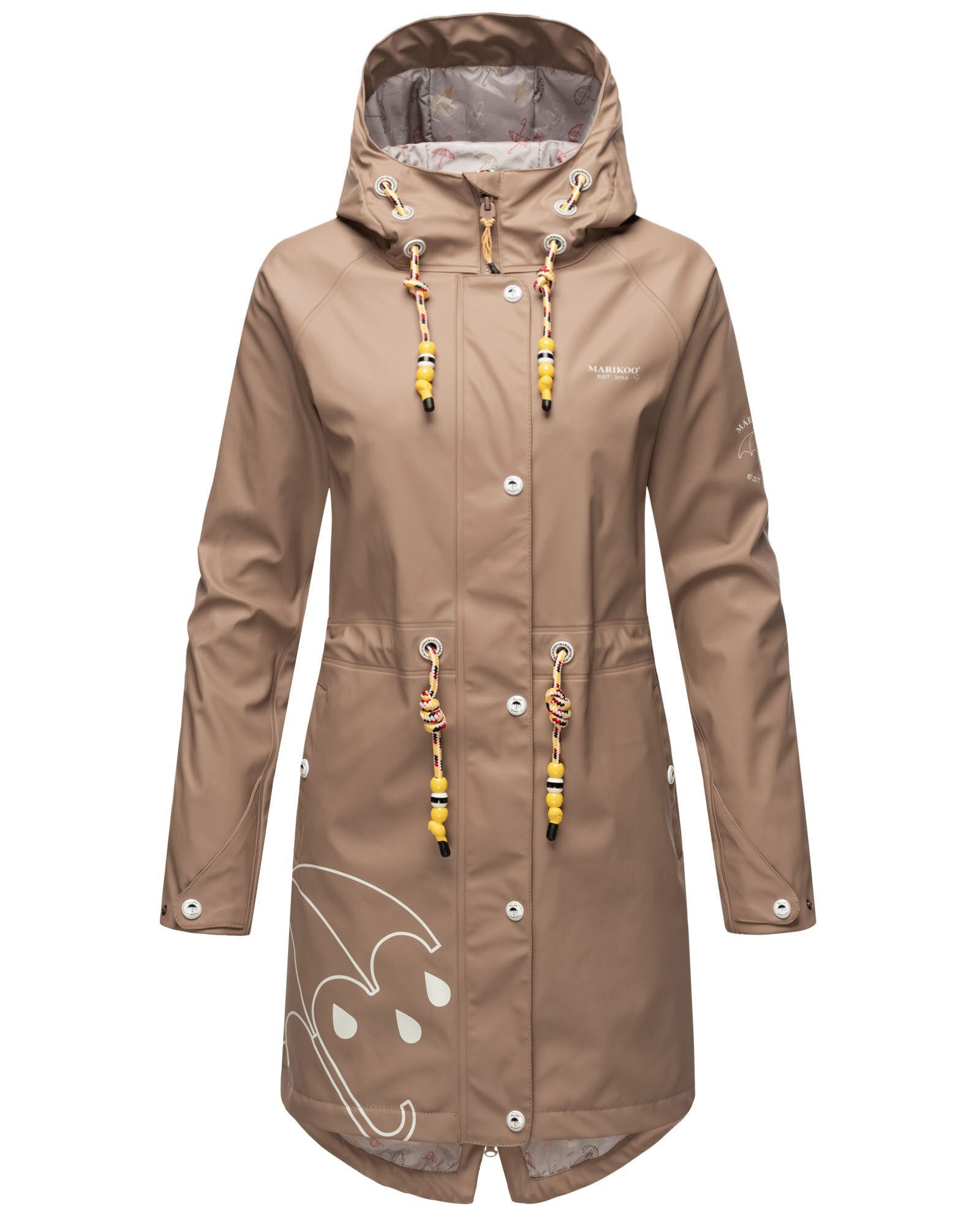 Marikoo Outdoorjacke Dancing Umbrella mit einer großen Kapuze günstig online kaufen