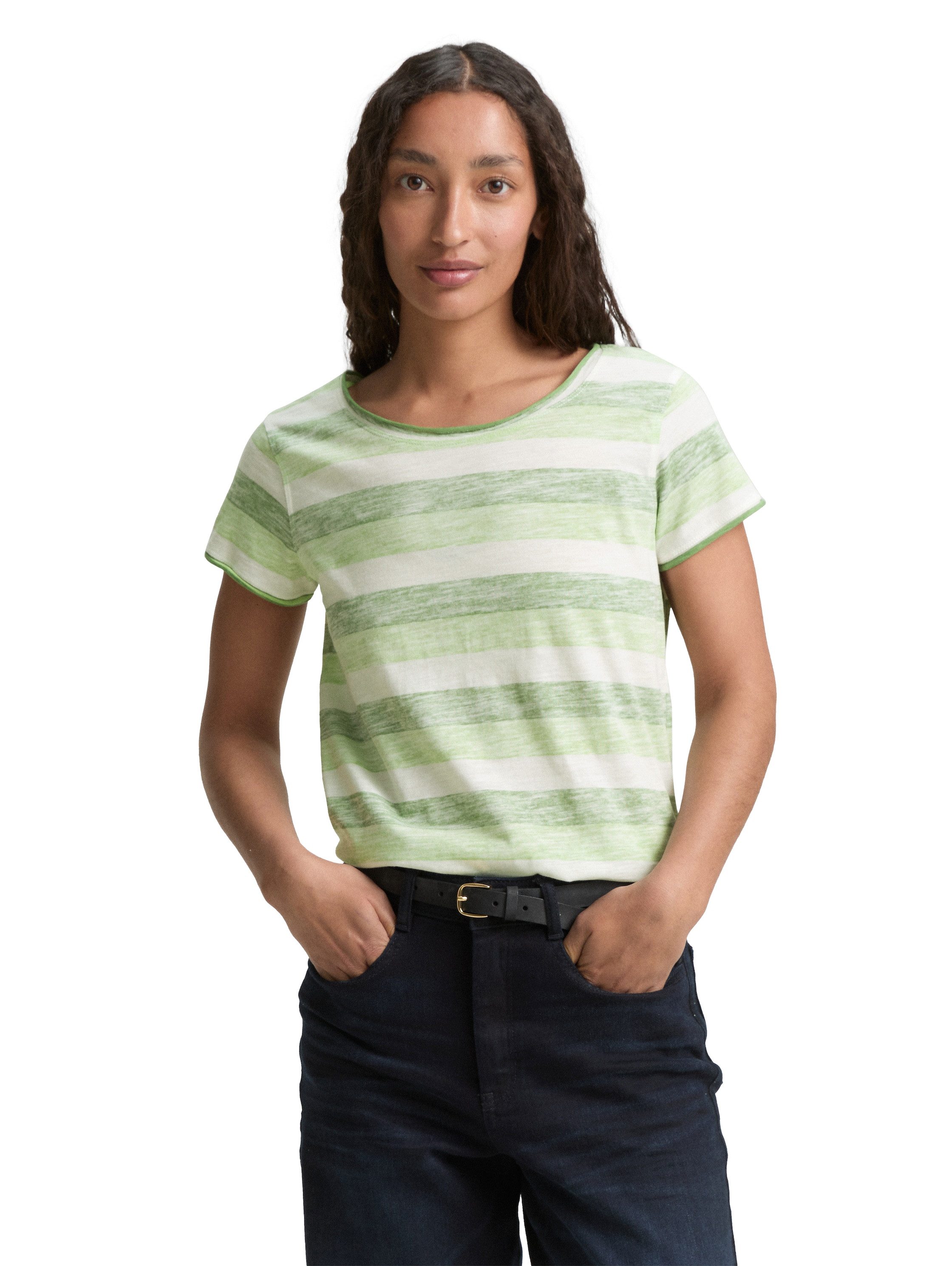 TOM TAILOR T-Shirt mit All-Over Print