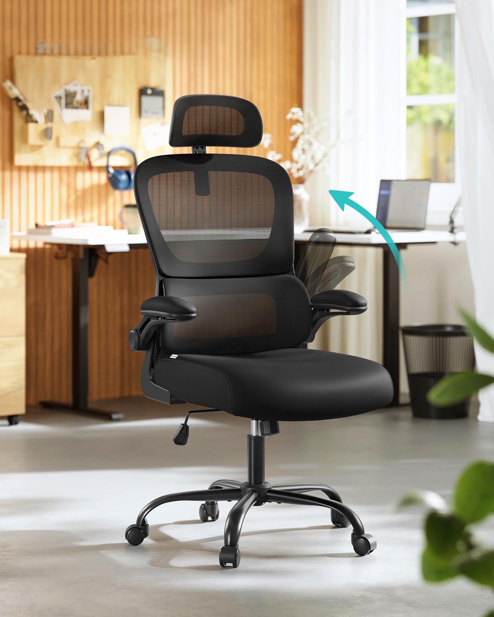 SONGMICS Bürostuhl, Netzstuhl, ergonomisches Design, mit günstig online kaufen