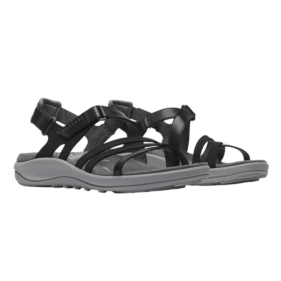 Merrell Harbor Backstrap (Vollnarbenleder) schwarz Damen Sandale
