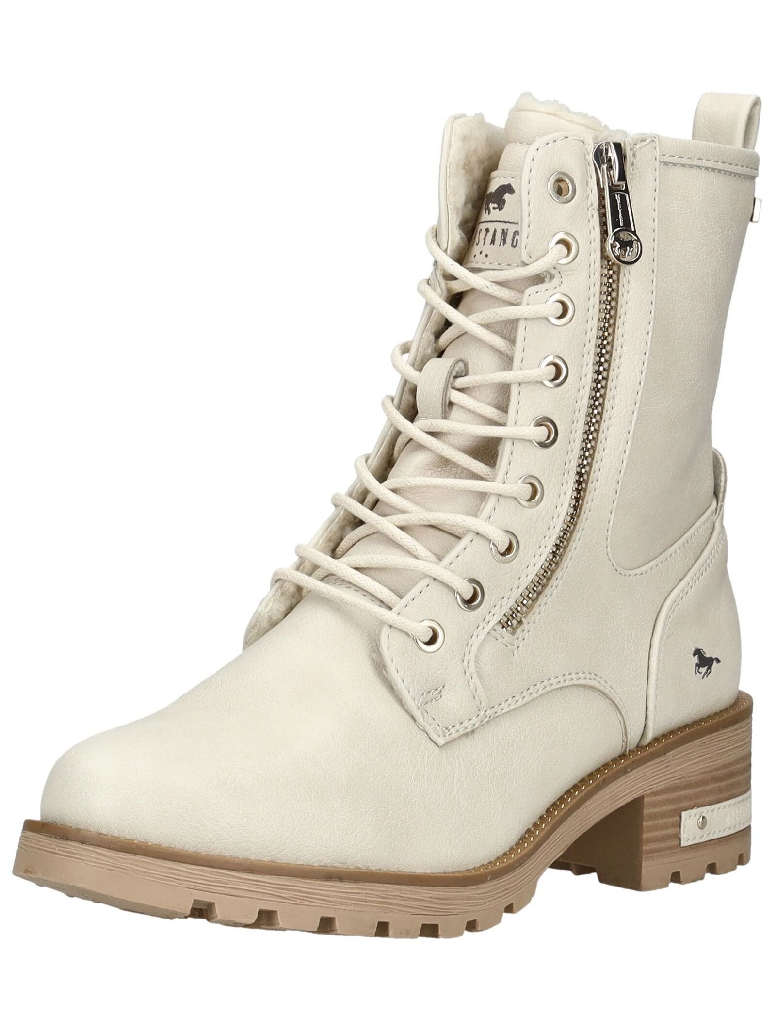 Mustang Shoes Stiefelette Lederimitat Schnürstiefelette