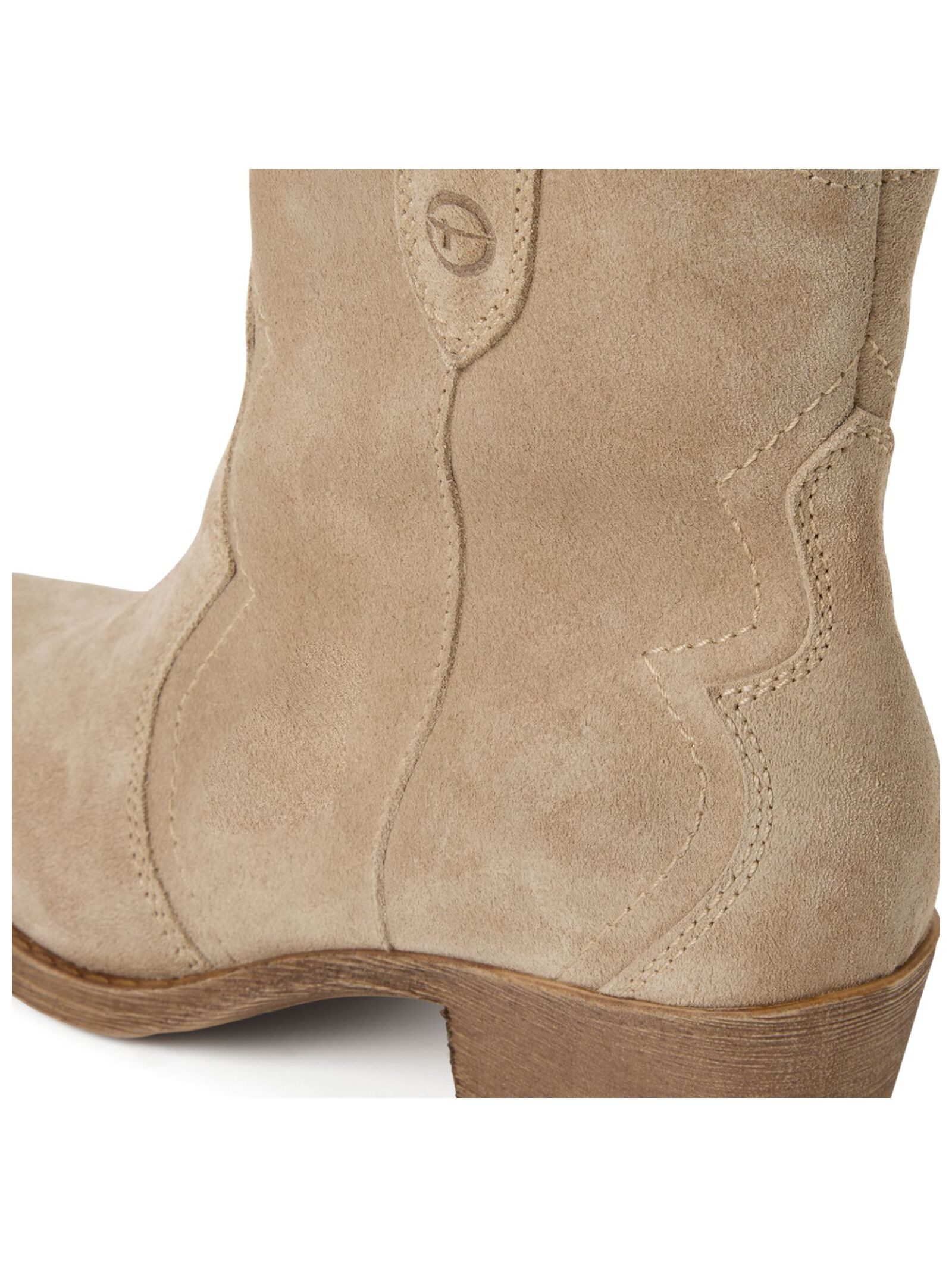 Tamaris Stiefelette Veloursleder . Cowboy Stiefelette