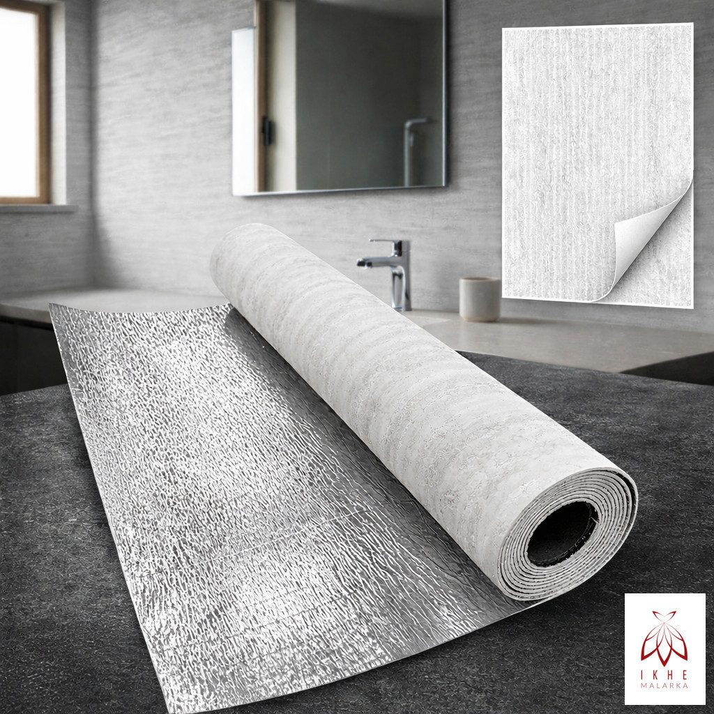 IKHEMalarka Wandpaneel Selbstklebende Flexible Schaum-Wandverkleidung 1,8 m², BxL: 60x300 cm, 1,8 qm, (1 Rolle = 1,8 m², 300x60cm) Schall- und wärmeisolierend, stoßfest, leicht zu reinige. 300x60cm