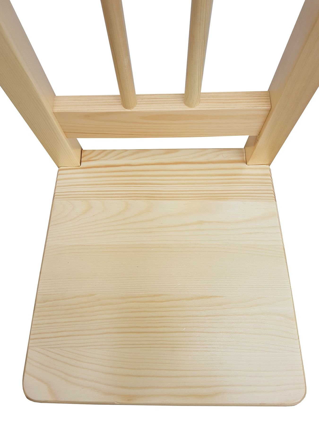 Stühlen Kindersitzgruppe und Kiefer in weiß Holzfarbe Essgruppe oder mit 2 Massiv Tisch ERST-HOLZ