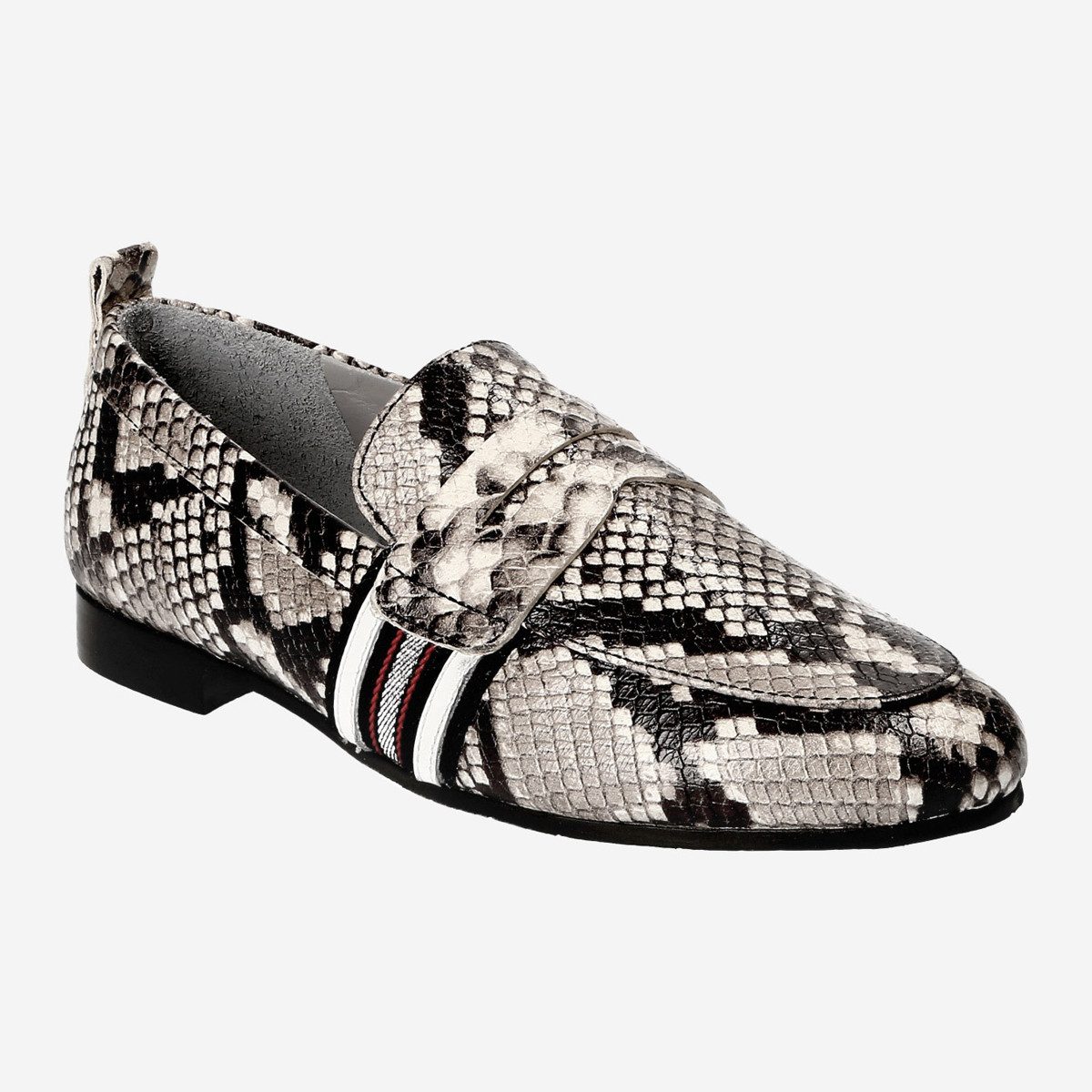 Maripé 28636-5849, Slipper & Mokassin in Reptilienoptik für Damen Slipper