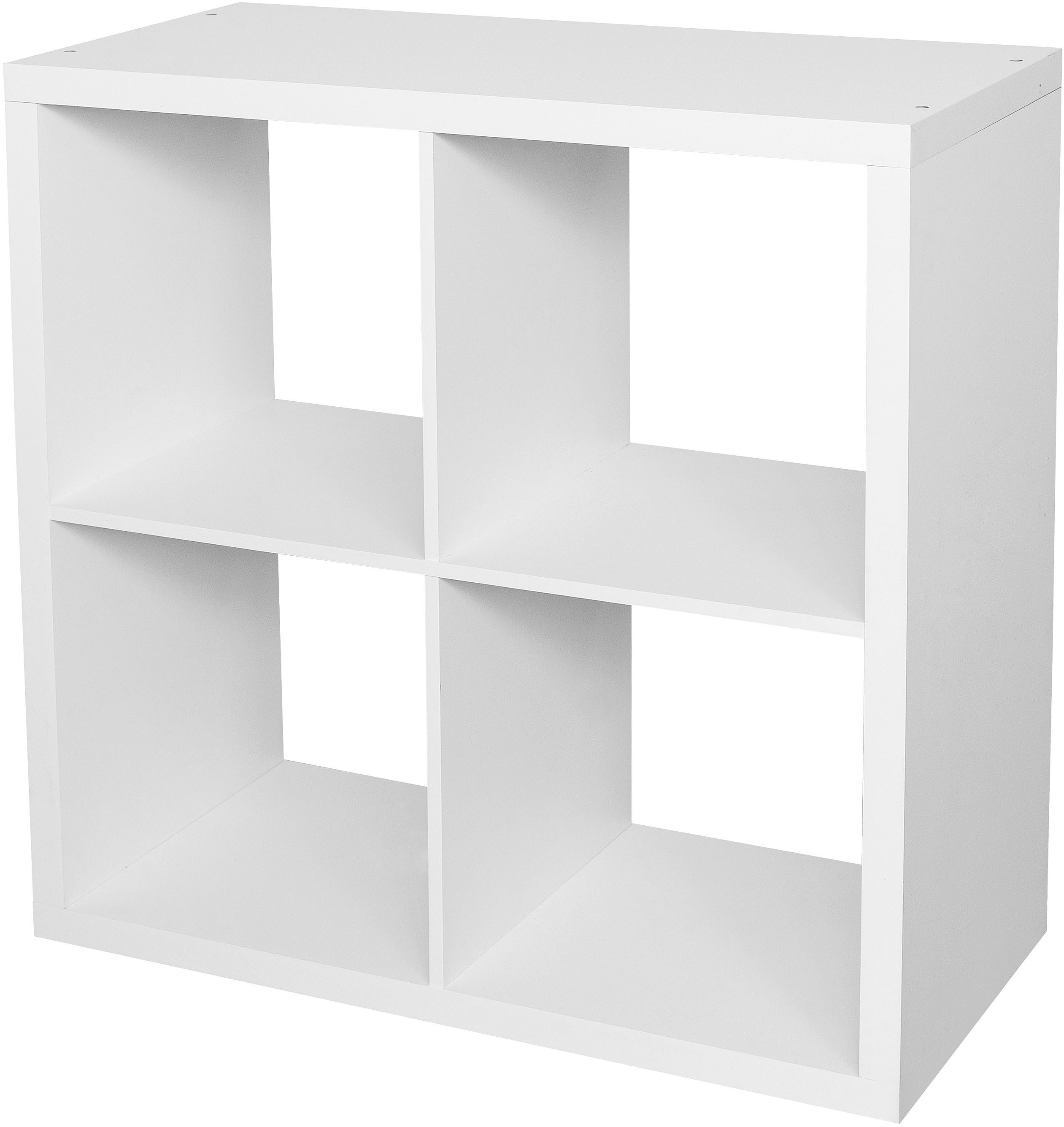 OTTO home Raumteilerregal IZOLA, Raumteiler, Aktenregal, Würfelregal, mit 4 Fächern, quer und hochkant stellbar, (B/T/H) 76x37x76 cm