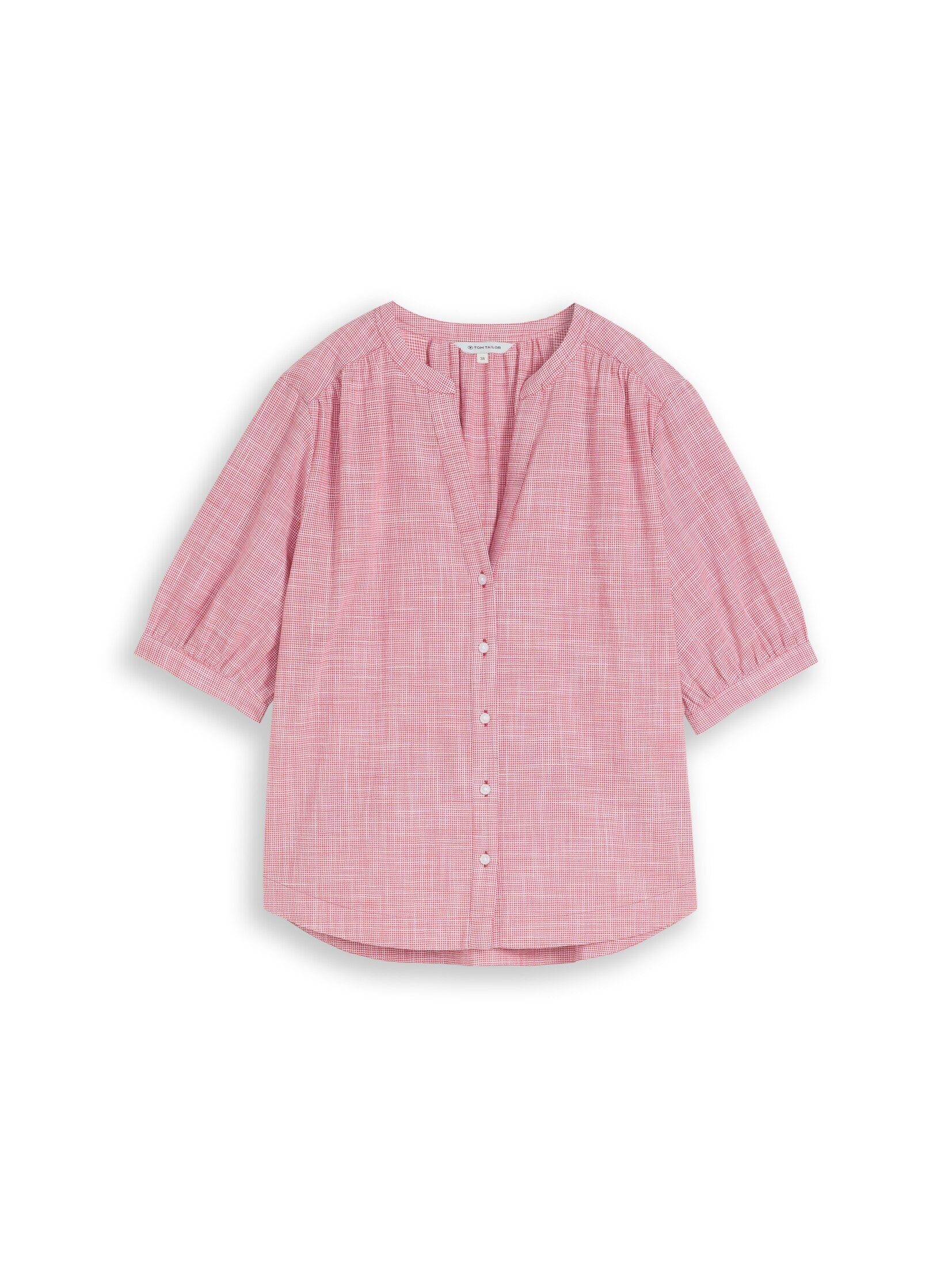 TOM TAILOR Kurzarmbluse Blusen & Shirts Bluse aus Baumwolle günstig online kaufen