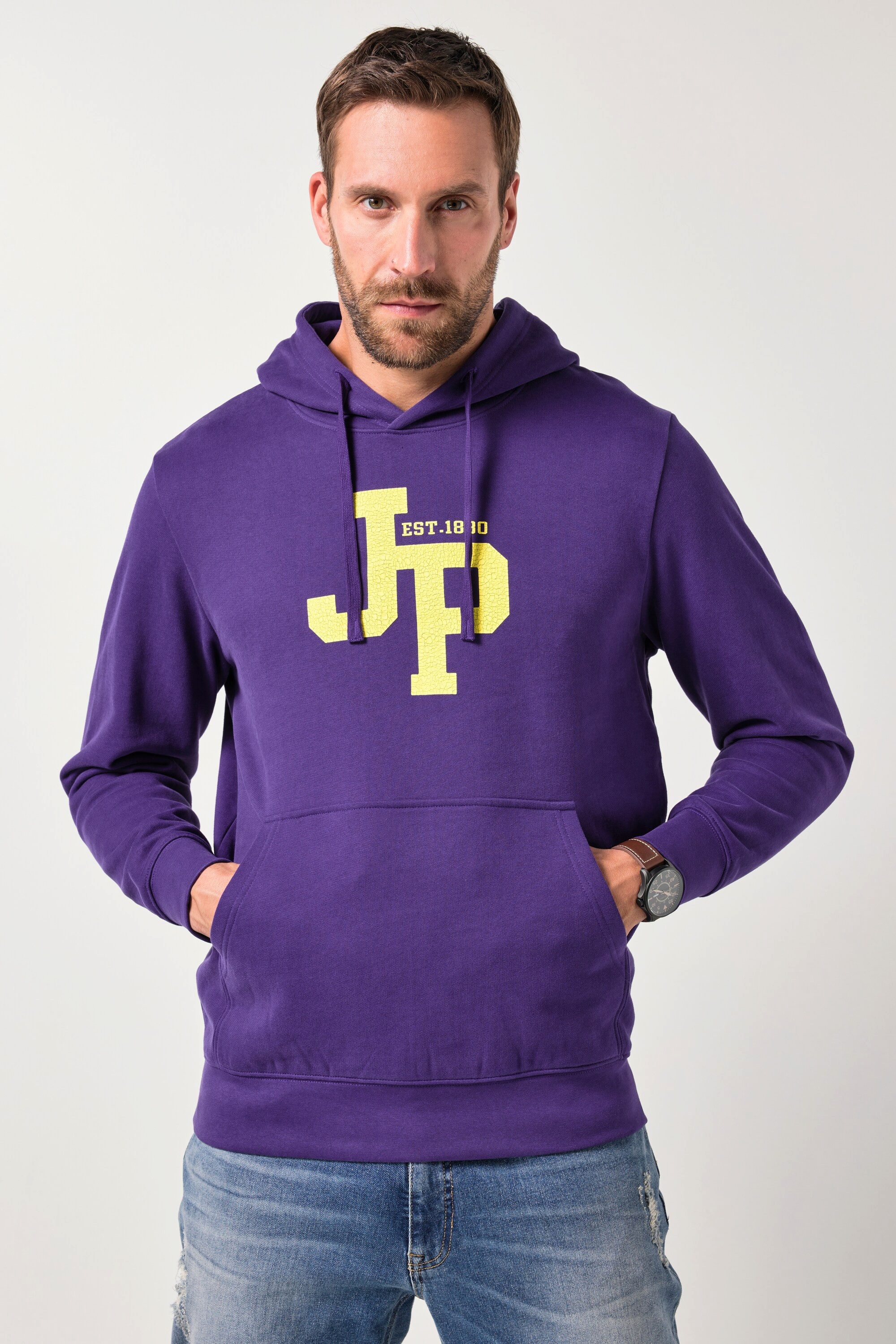 JP1880 Sweatshirt JP1880 Hoodie Kapuzensweater Brustprint günstig online kaufen