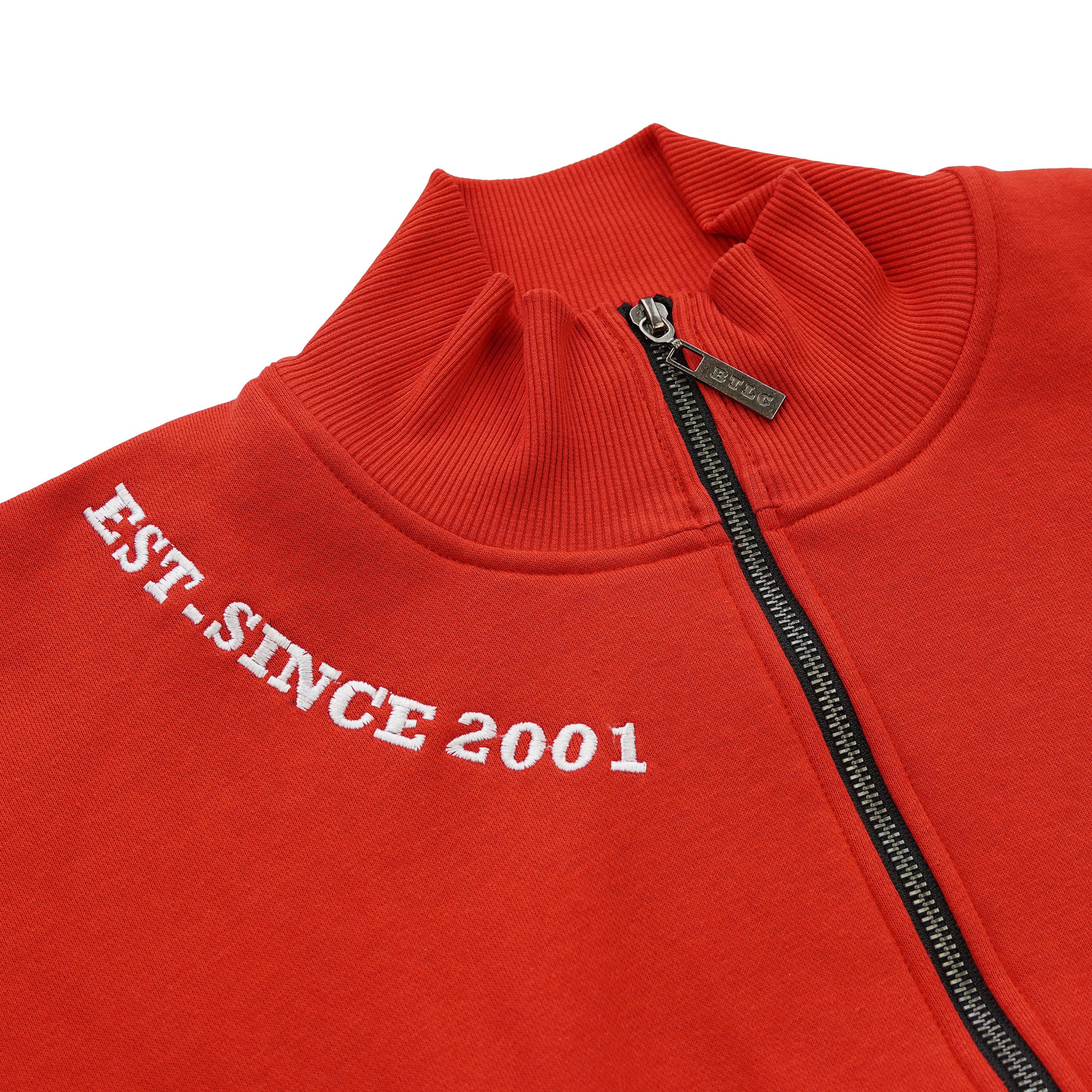 BRACHIAL THE LIFESTYLE COMPANY Trainingsjacke Brachial Zip-Sweater "Gym" rot/weiß