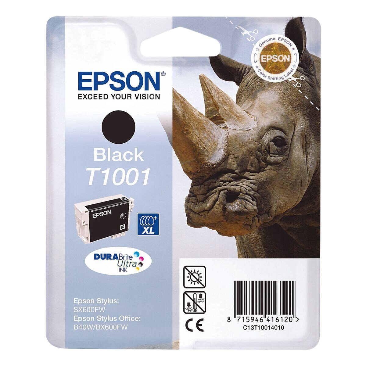 Epson T10014010 Tintenpatrone (Original Druckerpatrone, schwarz)