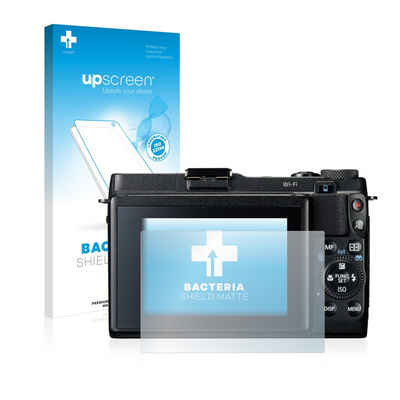 upscreen Schutzfolie für Canon PowerShot G1 X Mark II, Displayschutzfolie, Folie Premium matt entspiegelt antibakteriell
