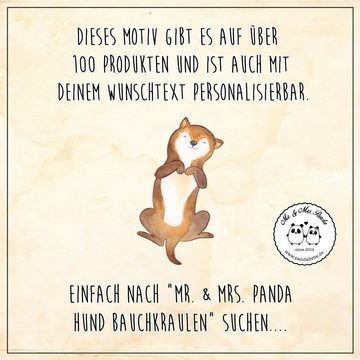 Mr. & Mrs. Panda Sporttasche Hund Streicheln - Schwarz - Geschenk, Hundemotiv, Turnbeutel, Bauchkr (1-tlg), Stabile Kordel