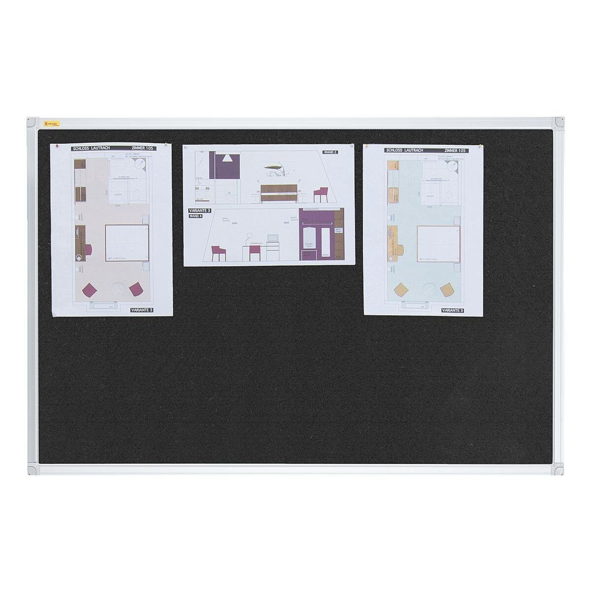 FRANKEN Pinnwand X-tra! Line PT3312, Filzoberfläche selbstverschließend
