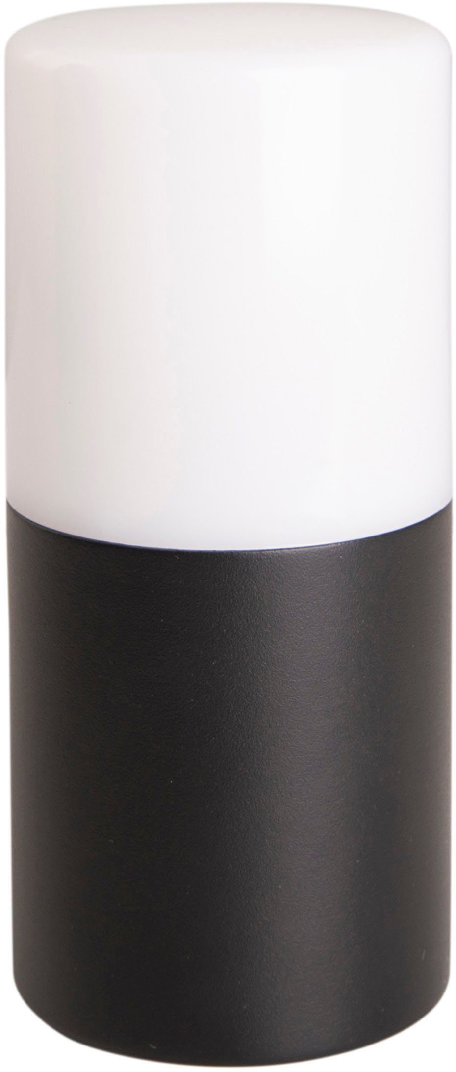 Torcia, 1 x näve schwarz Leuchtmittel, E27 ohne exkl. IP44 Aluminium Leuchtmittel Außen-Wandleuchte