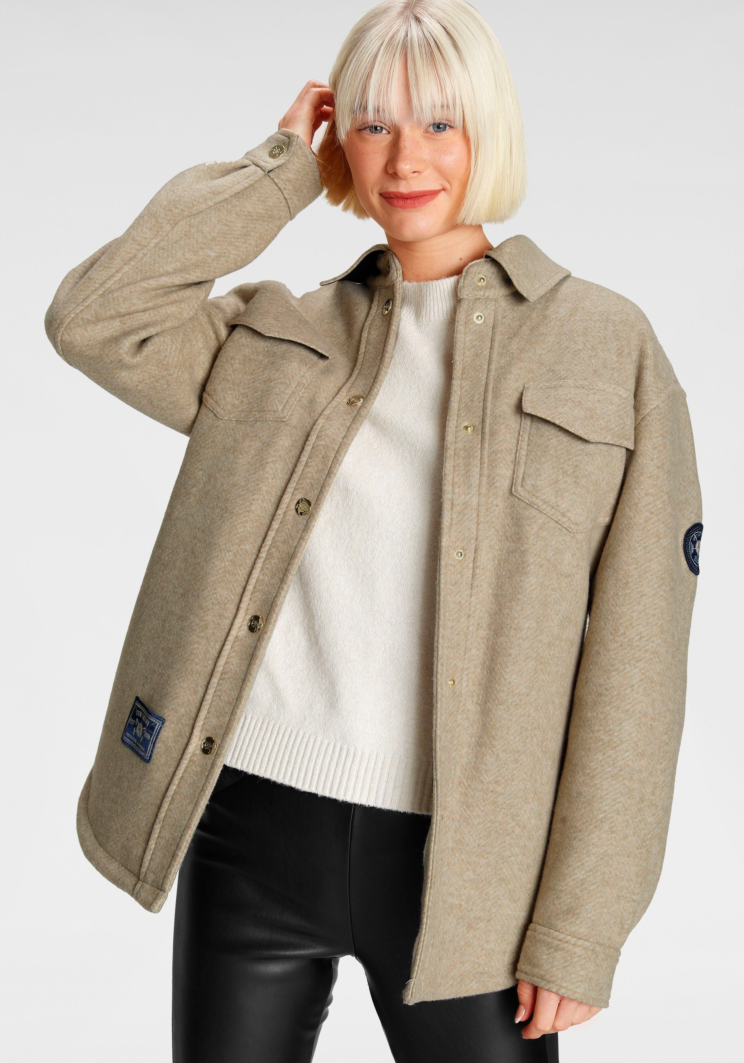 TOM TAILOR Polo Team Blusenjacke im ShacketLook mit aufgesetzten