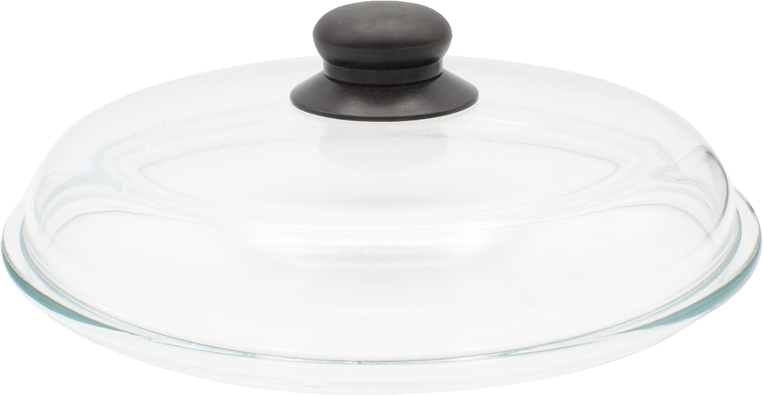 Krüger Deckel Glasdeckel Brilliant mit Kunststoffknopf, (1-tlg), hitzebeständig bis 160°C und spülmaschinengeeignet