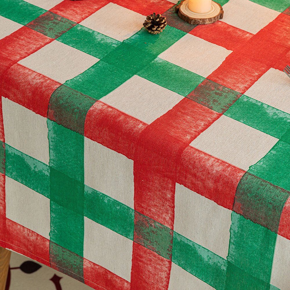 Weihnachts Dekoration Groß Bankett für Tischdecke Tischtuch Tisch Dekorative Party Abwaschbar Tischdecke Weihnachts (1-tlg), Tischdecke 140x200cm Tischdekoration für