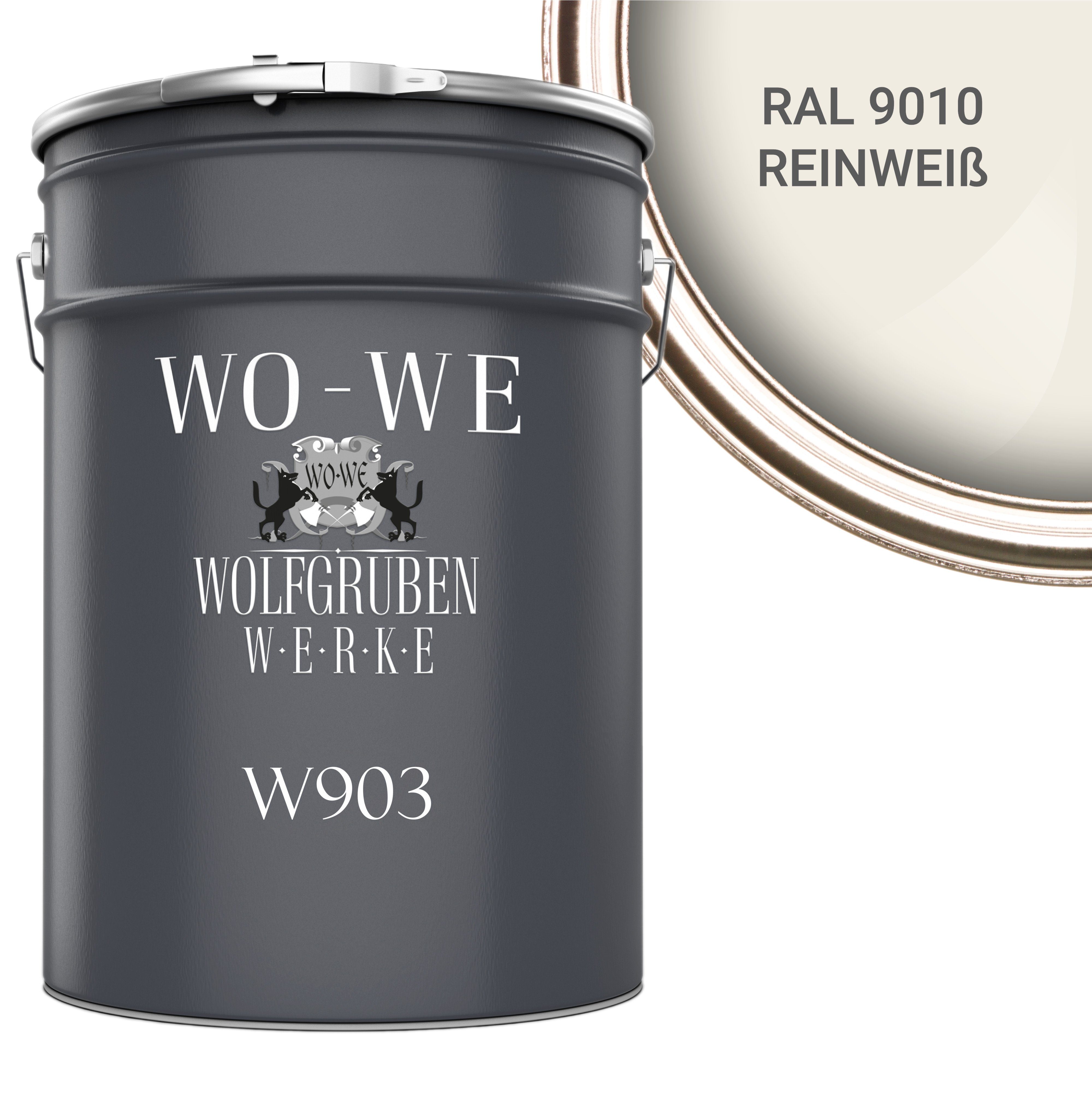 WO-WE Heizkörperlack Heizkörperfarbe Heizungsfarbe W903, 0,75-10L, Wasserbasis