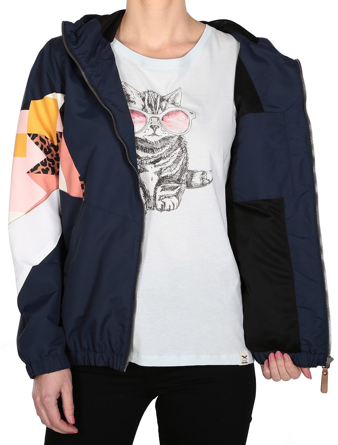 iriedaily Sommerjacke Jacke Iriedaily Streetz R Jacket (1) Kontrastfarbene Einsätze