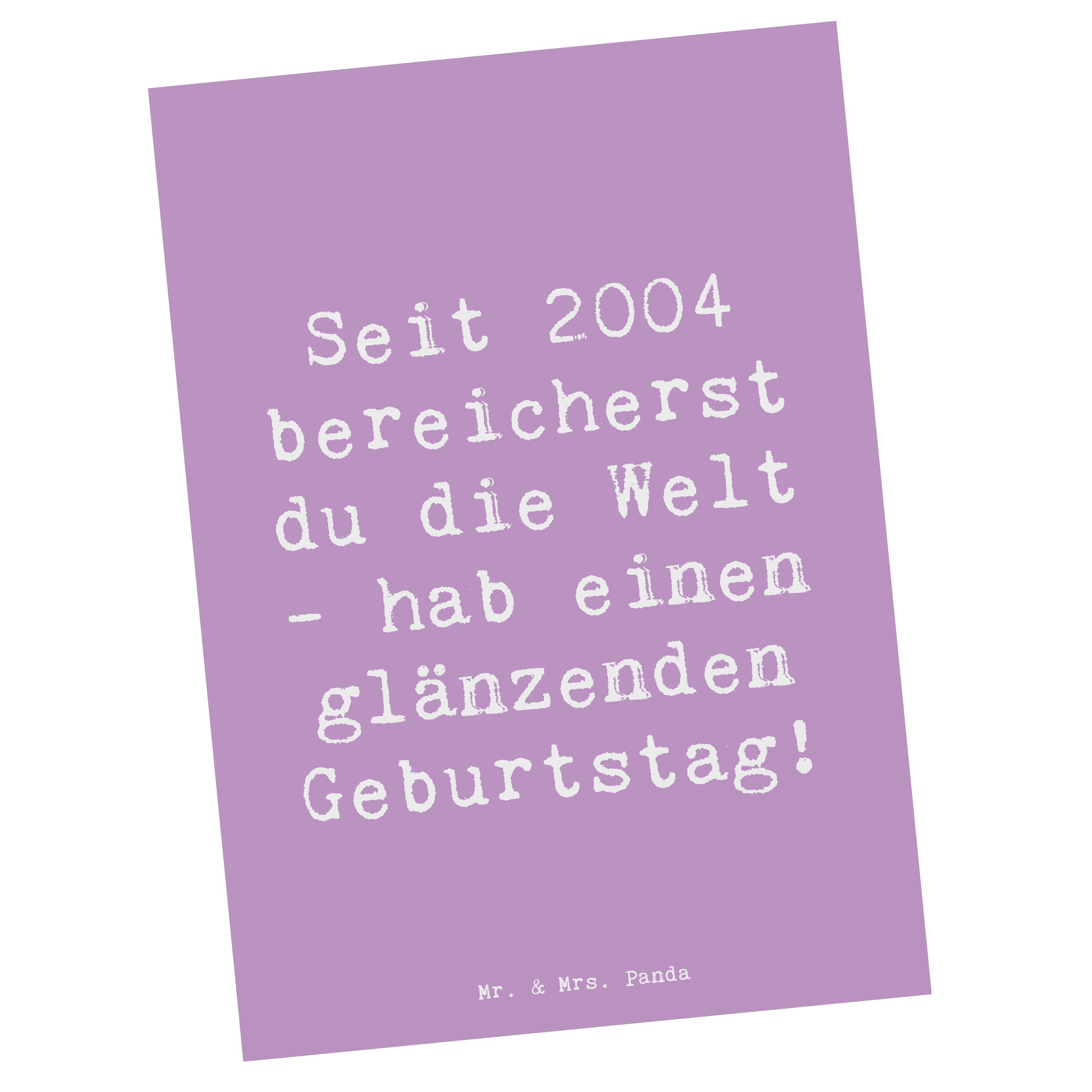 Postkarte 2004 Geburtstag - Lavendeltraum - Geschenk, geschätzt, personalisiert