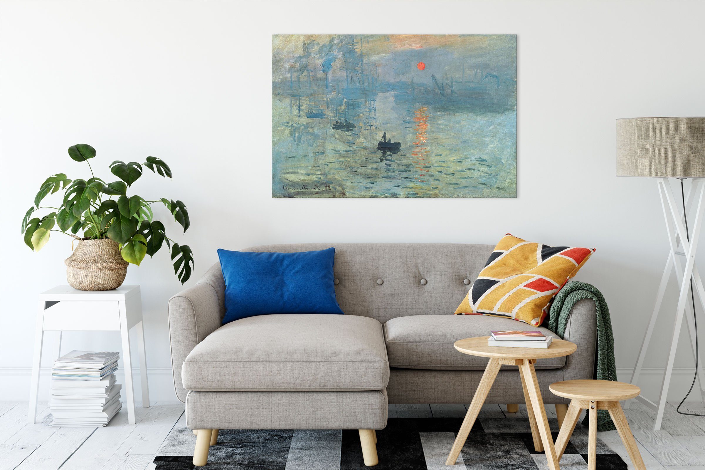 Pixxprint Leinwandbild Claude Monet - Impression günstig online kaufen