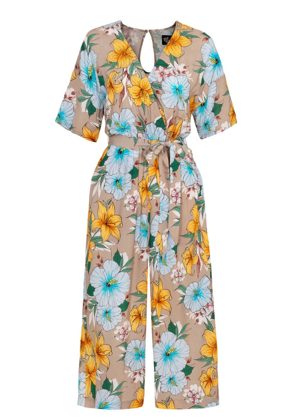 Hell Bunny Jumpsuit Pattaya Tropical Retro Vintage 60er 70er Blumen Playsui günstig online kaufen
