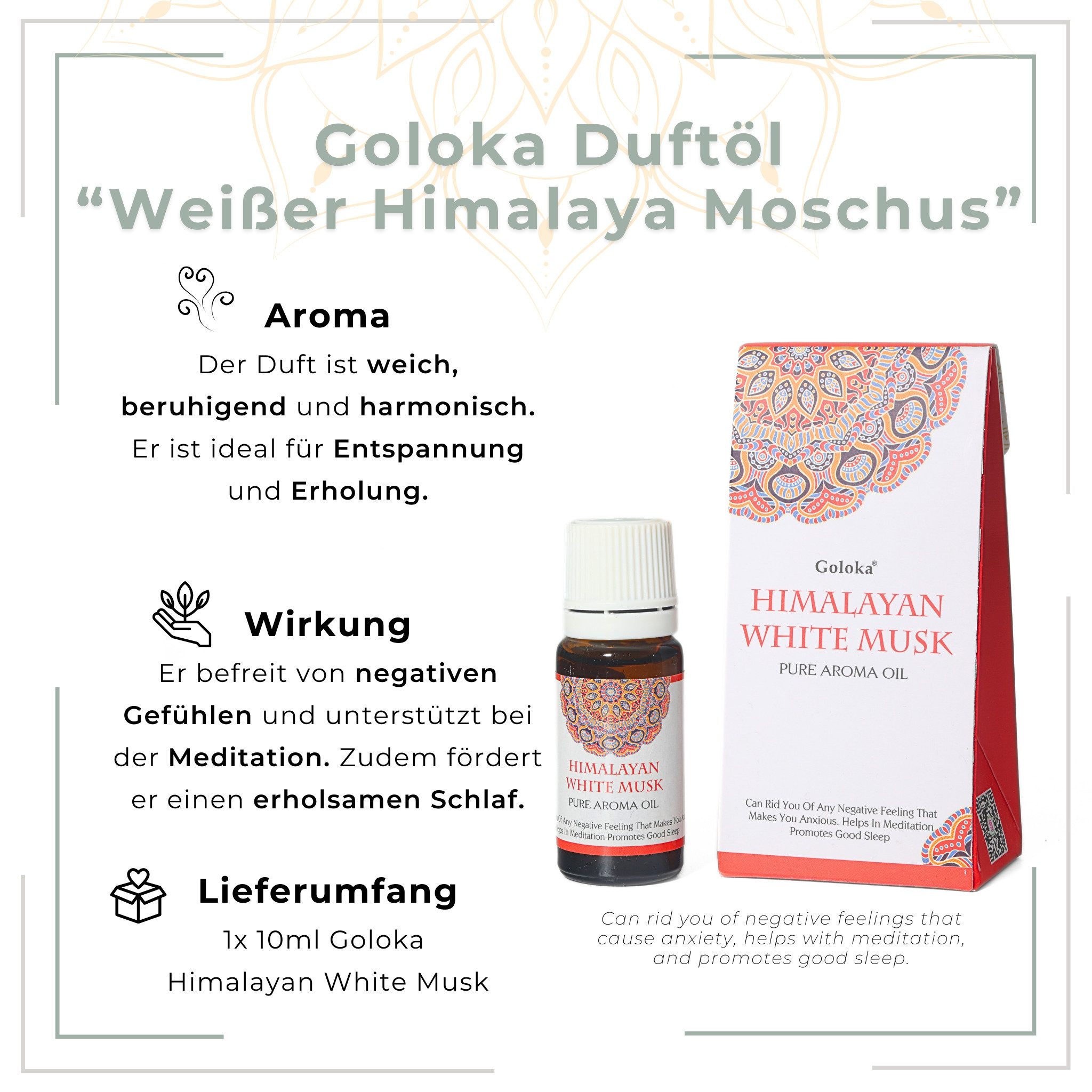 Thumbnail - LAVISA Duftöl von Goloka, Naturdüfte für Aromatherapie, Diffusor, Duftlampe, Duftöl ätherisches Öl Nag champa Aroma esot...