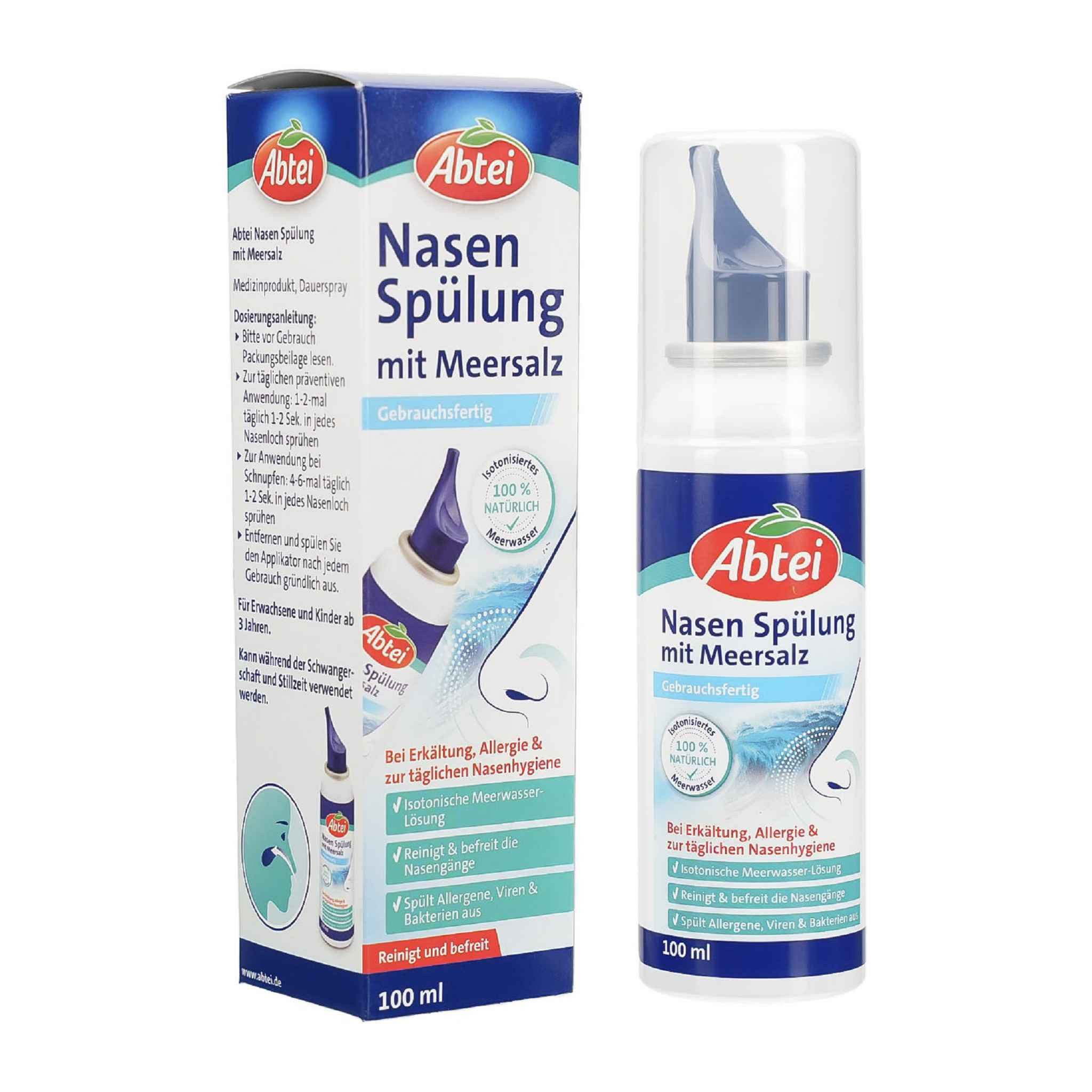 Perrigo Nasendusche ABTEI Nasenspülung mit Meersalz Spray