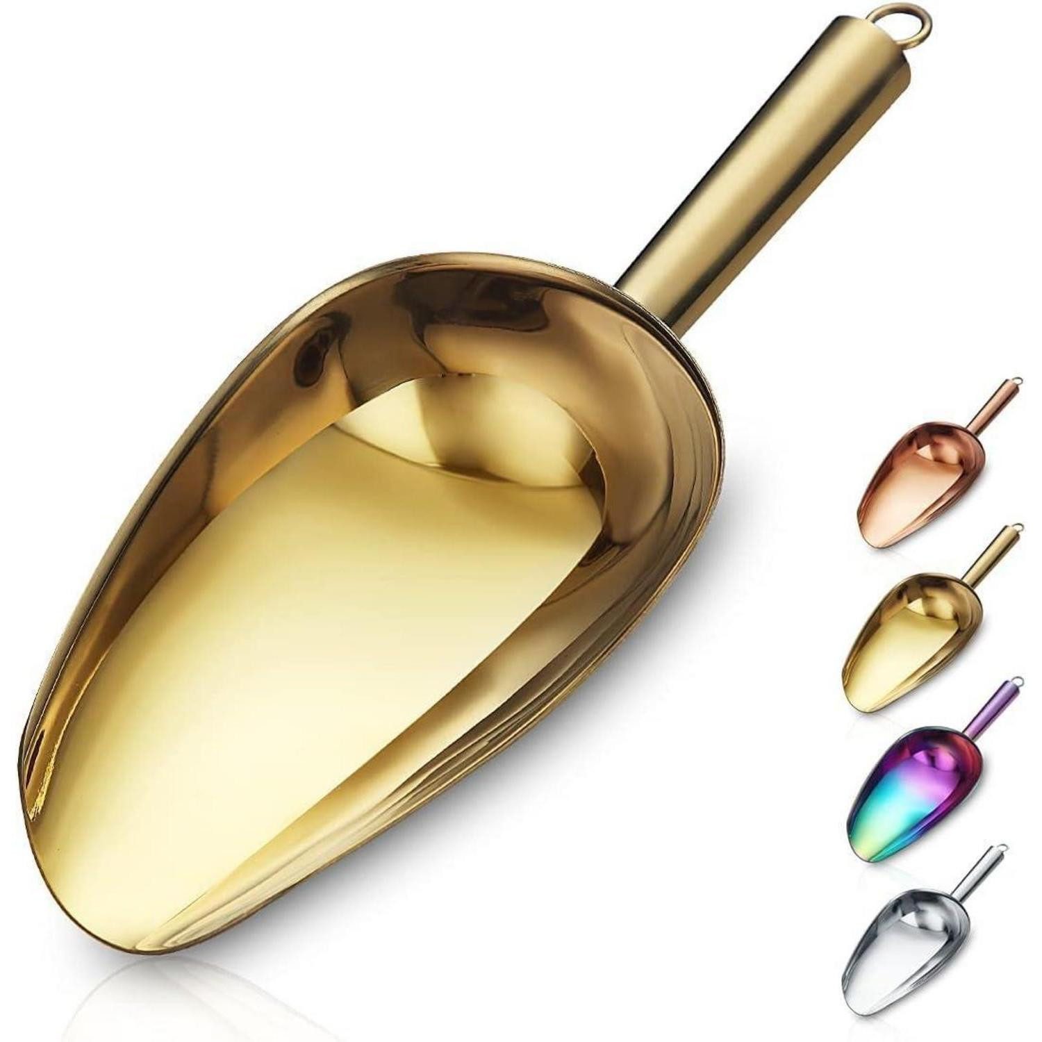 LuxusKollektion Salatbesteck Eisschaufel Edelstahl Gold 6OZ Küche Bar Party 2. Gold