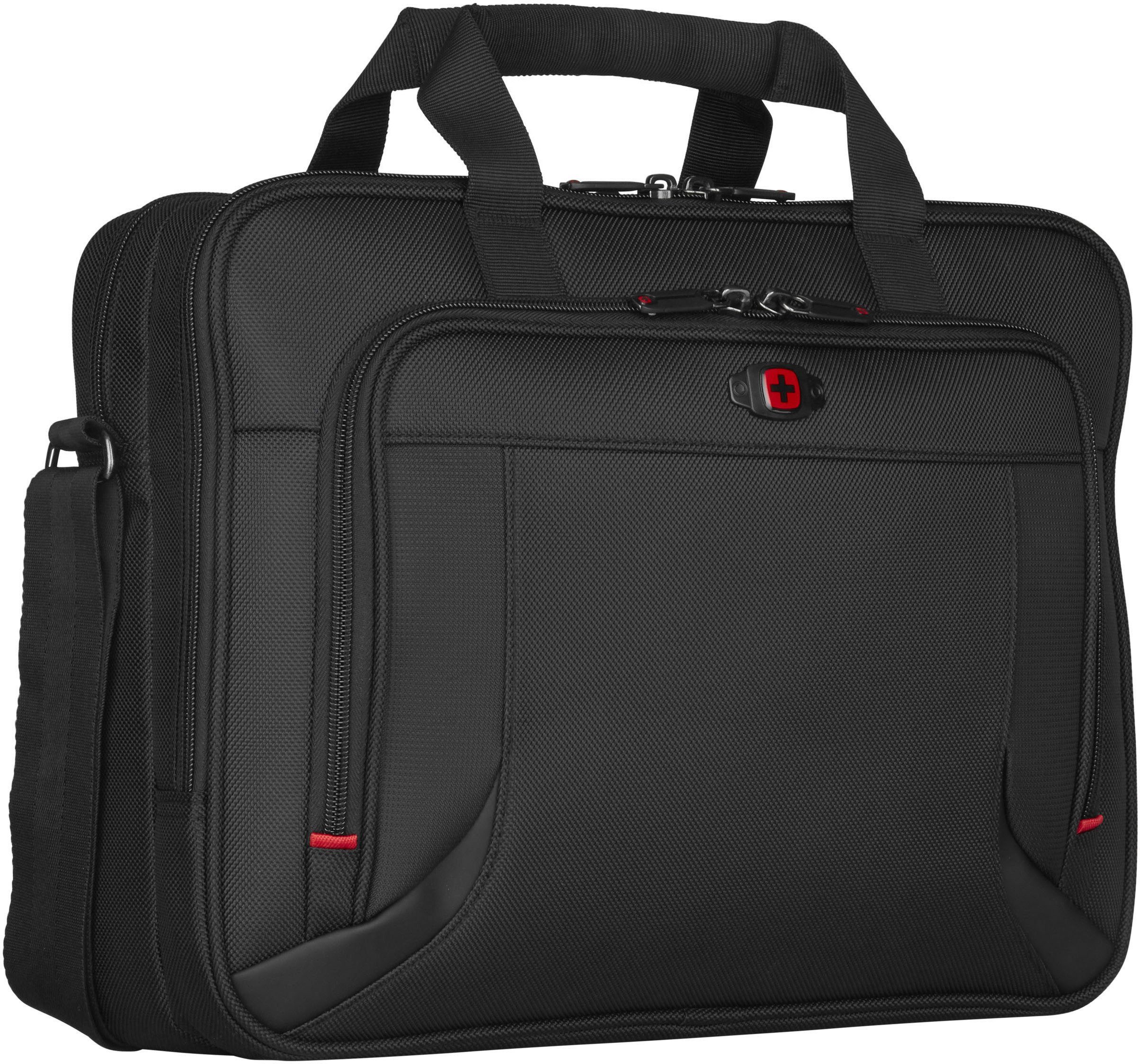 zusätzlichem Prospectus, Tabletfach 10-Zoll Wenger 16-Zoll Laptoptasche Laptopfach mit und schwarz,