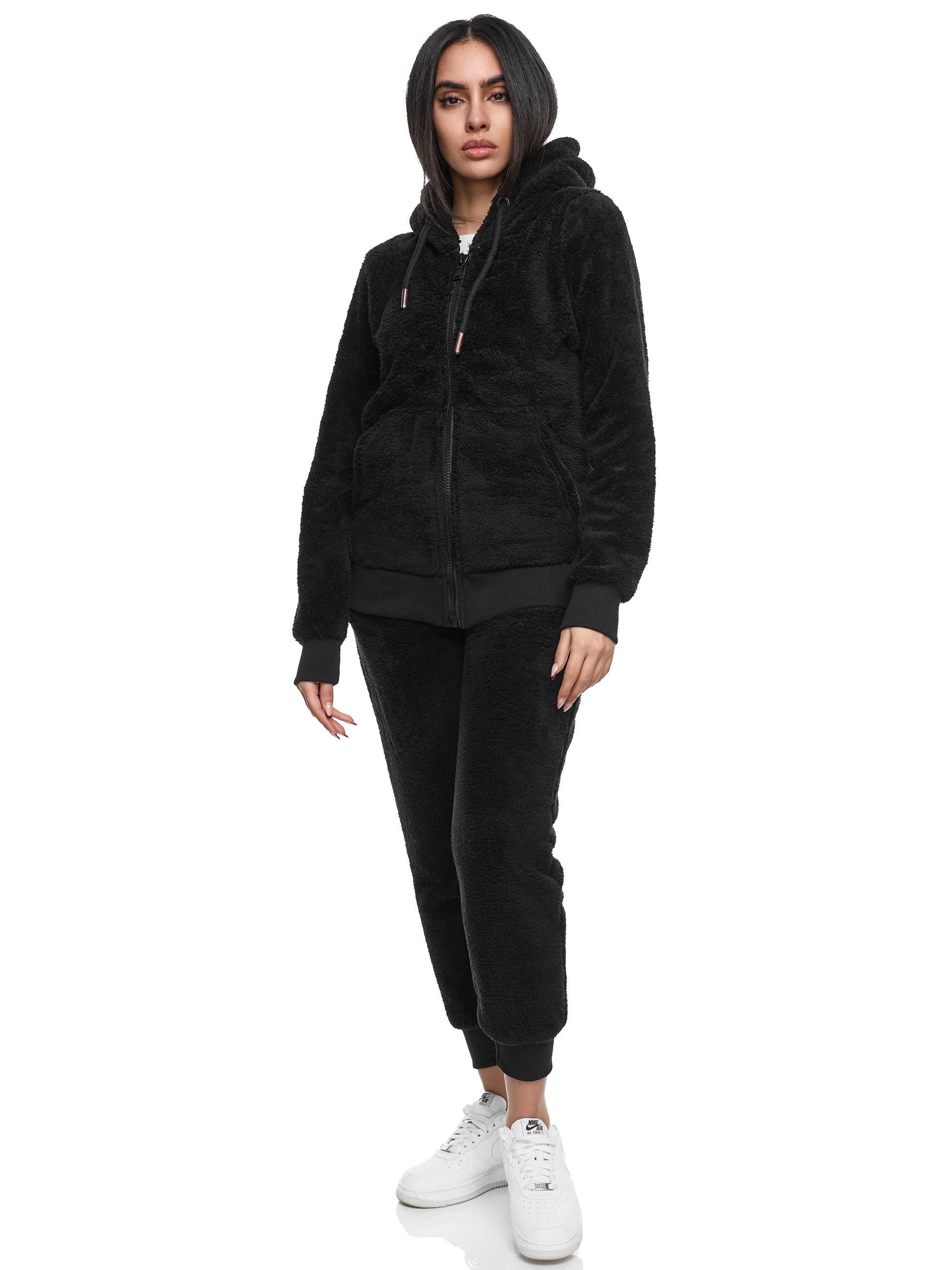 REPUBLIX Jogginganzug CALLIE, Damen Plüsch Zweiteiler Hausanzug Training Sp günstig online kaufen