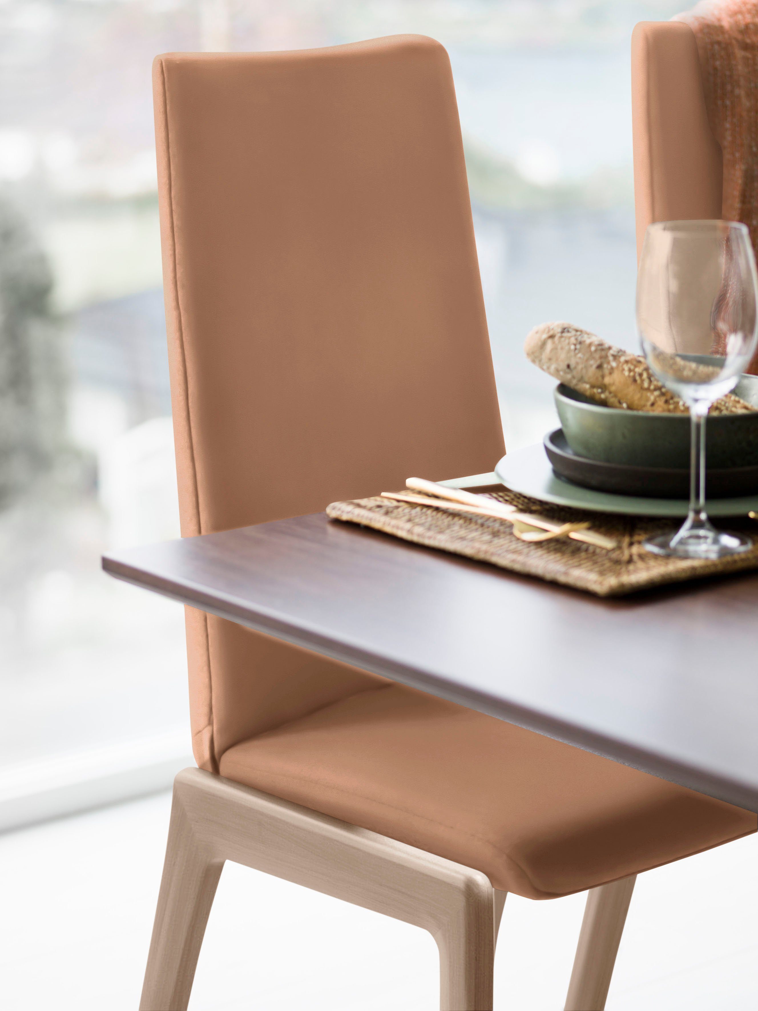 Stressless® Polsterstuhl Laurel, High Back, Größe L, mit abgerundeten Beinen in Eiche gekalkt