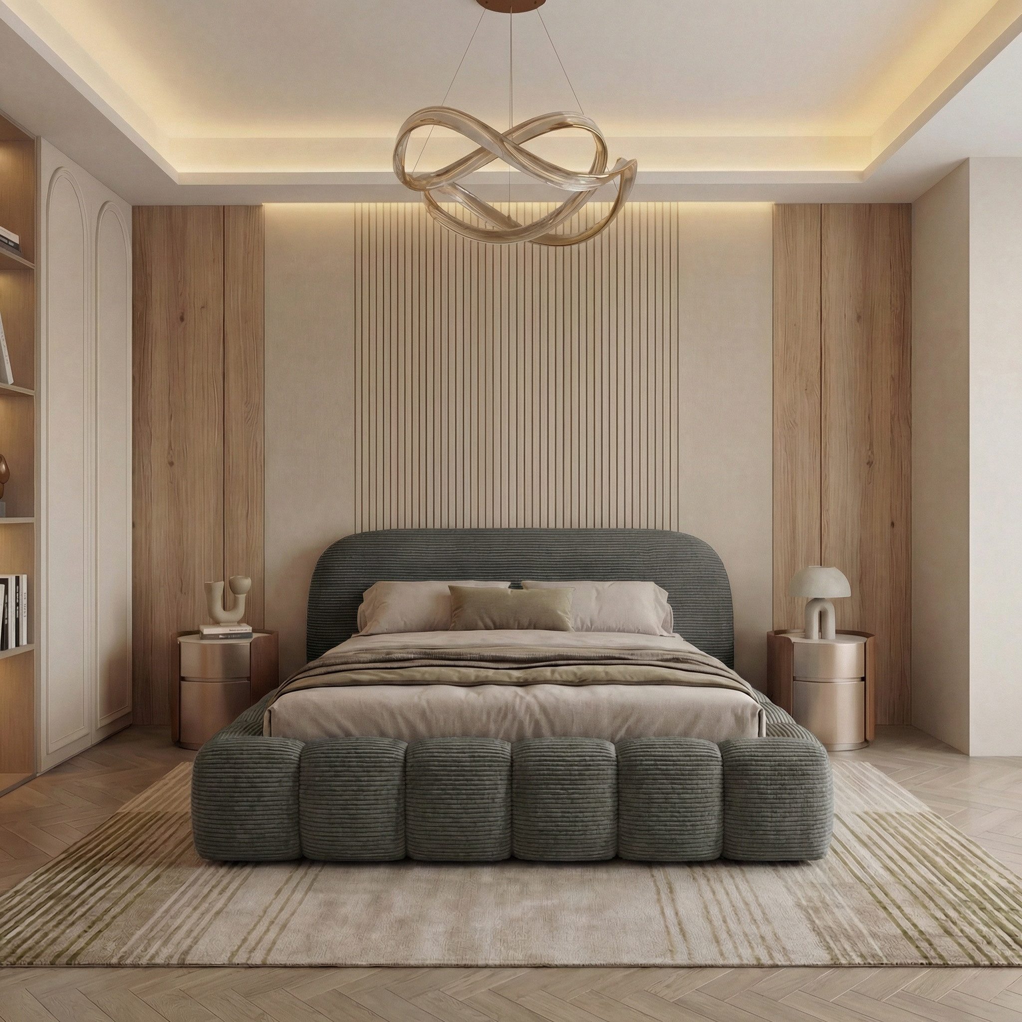 thematys Polsterbett mit Bettkasten, CLOUD 140x200 160x200 180x200 200x200cm (Kopfteil im Oversize-Look und Stauraum – weich, modern und pflegeleicht), Inklusive Lattenrost)