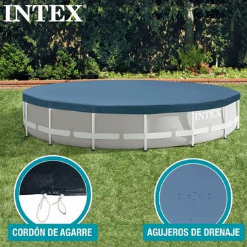 Intex Pool-Abdeckplane Intex Poolabdeckung 28032 457 x 25 x 457 cm