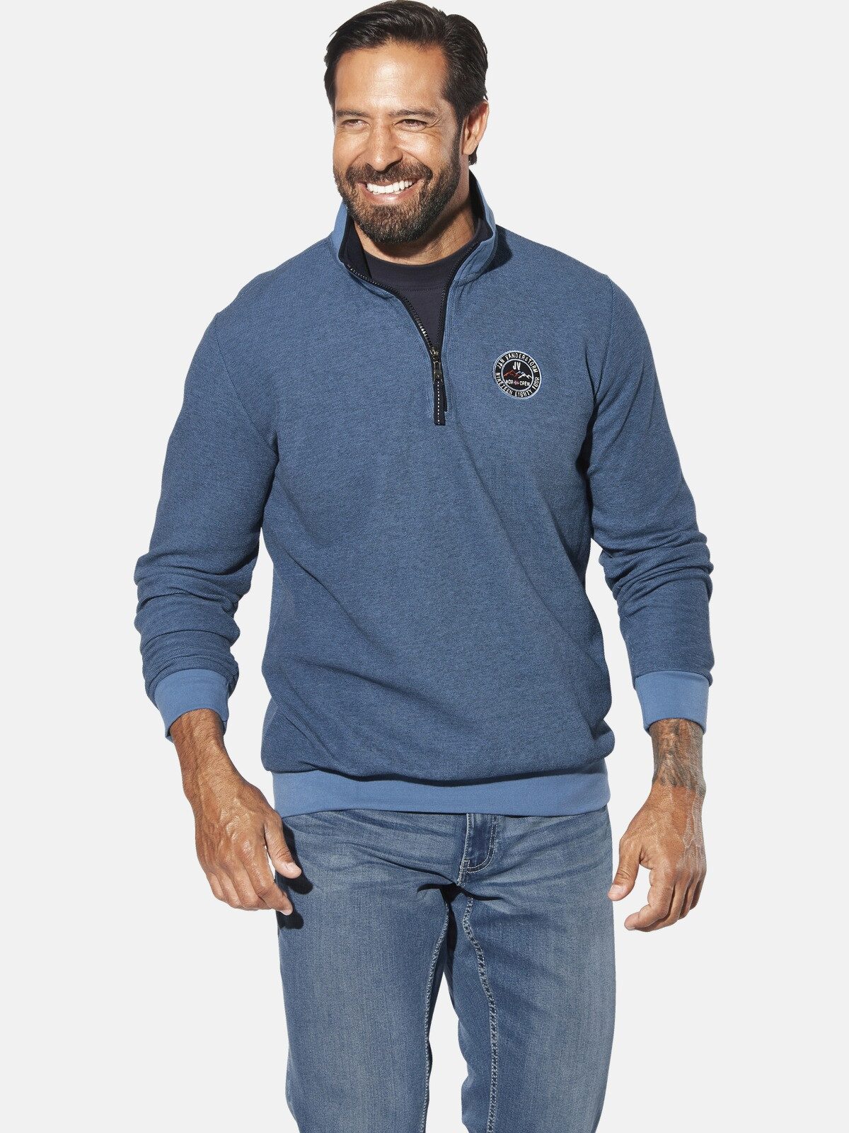 Jan Vanderstorm Sweatshirt MARKWARD mit Reißverschluss günstig online kaufen