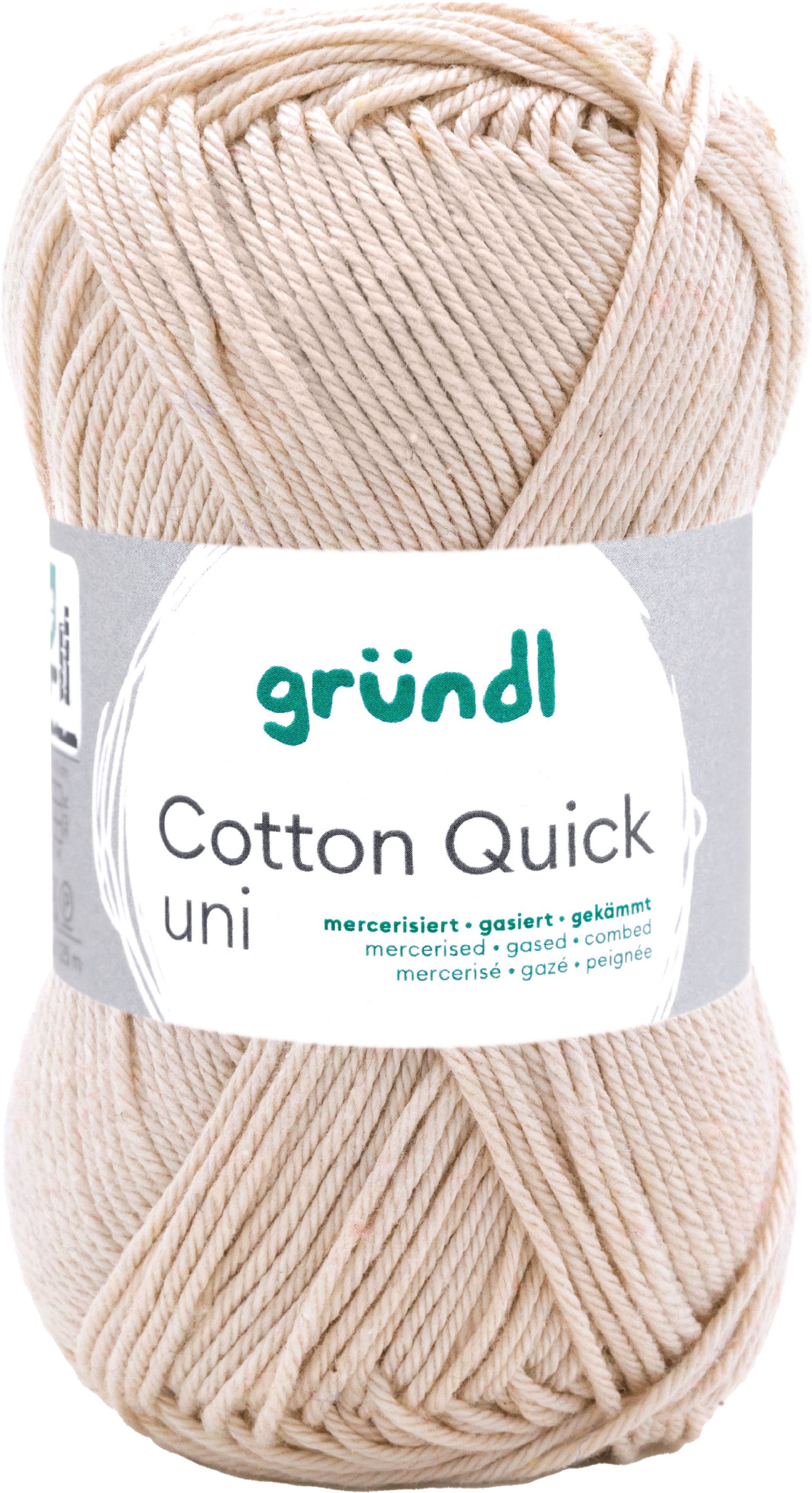 Gründl Cotton Quick Uni Häkelwolle, 50g