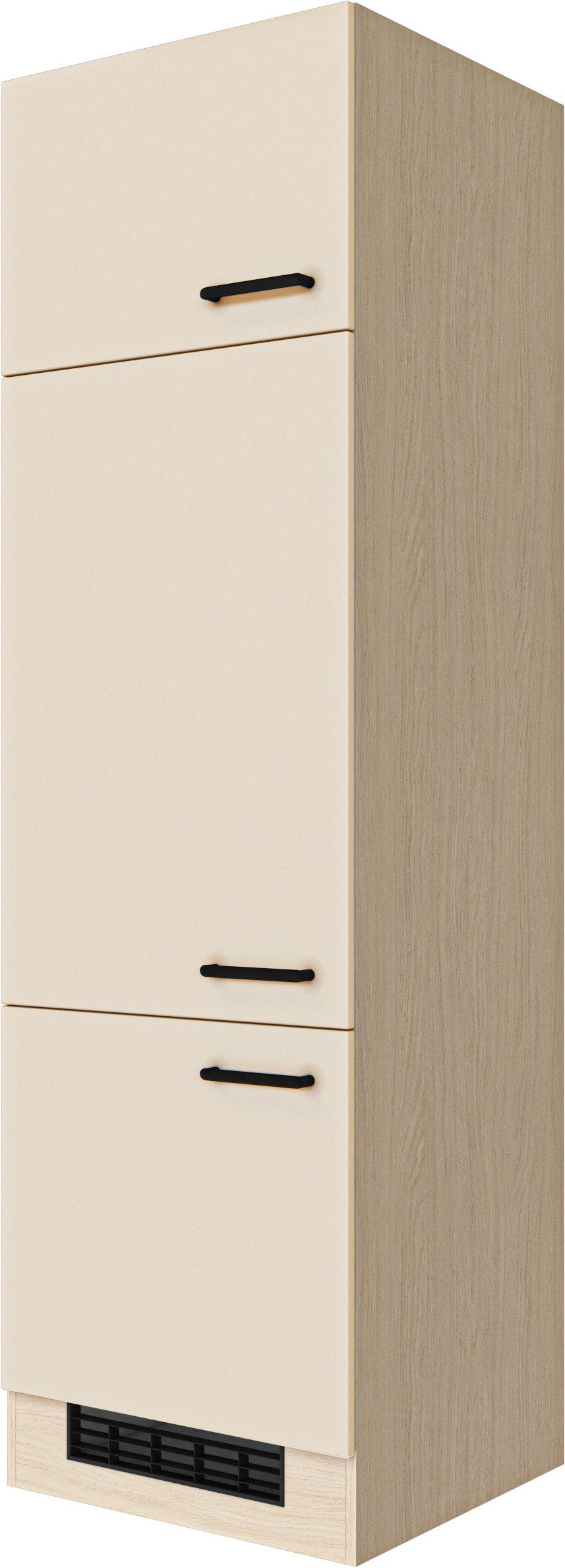 Flex-Well Kühlumbauschrank Creso (1-St) Breite 60 cm mit Einlegeboden und Metallgriffen
