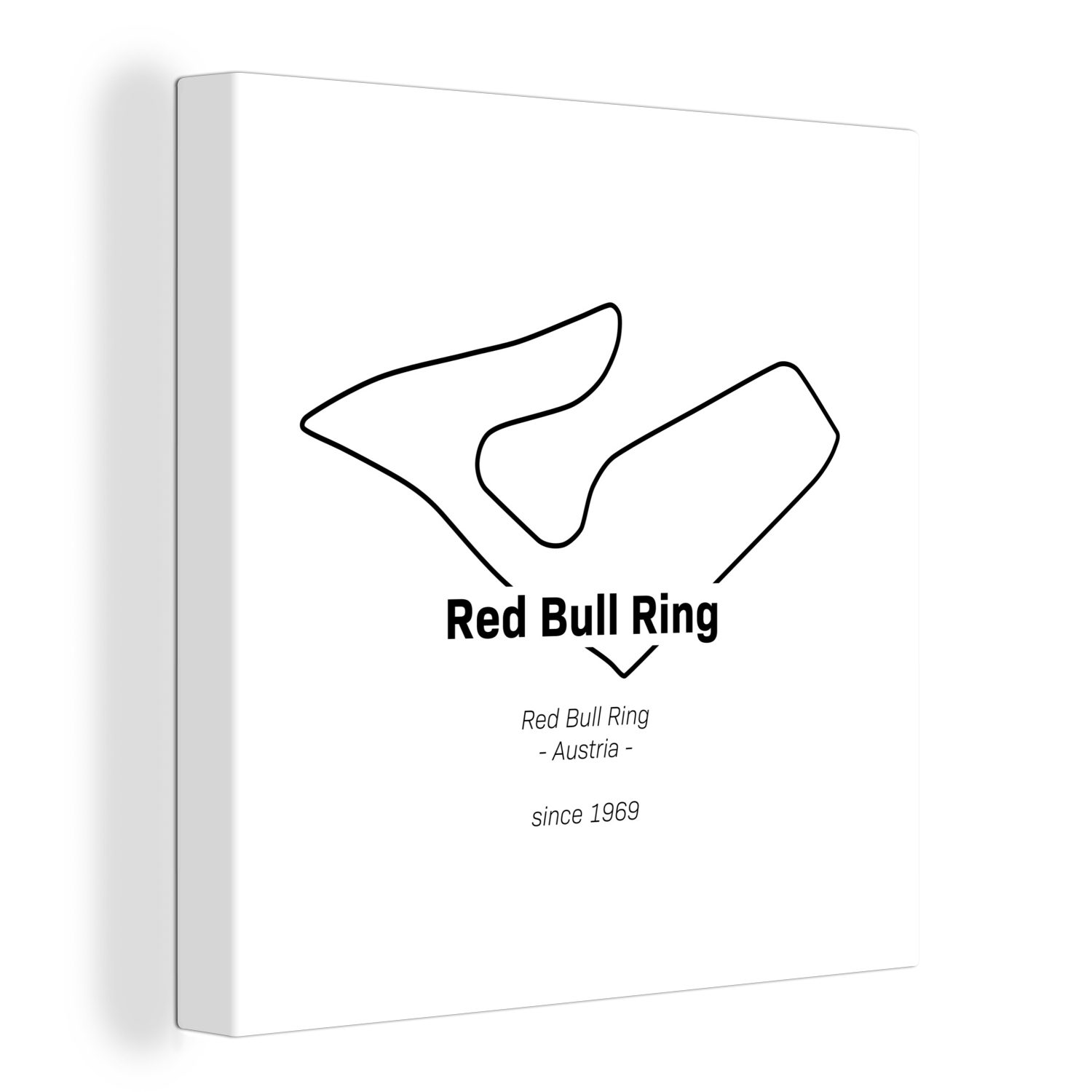 OneMillionCanvasses® Leinwandbild Red Bull Ring - Formel 1 - Rennstrecke, (1 St), Leinwand Bilder für Wohnzimmer Schlafzimmer