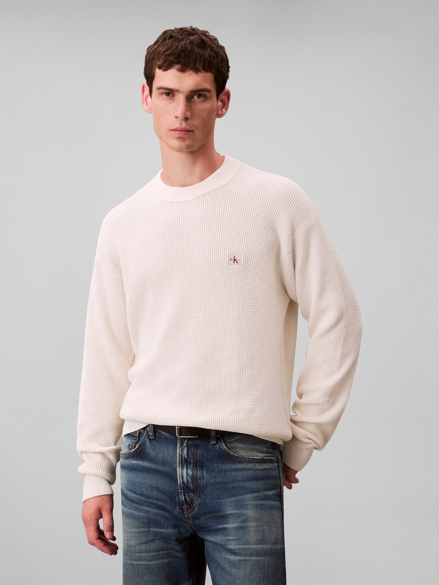 Calvin Klein Jeans Rundhalspullover LS EZ günstig online kaufen