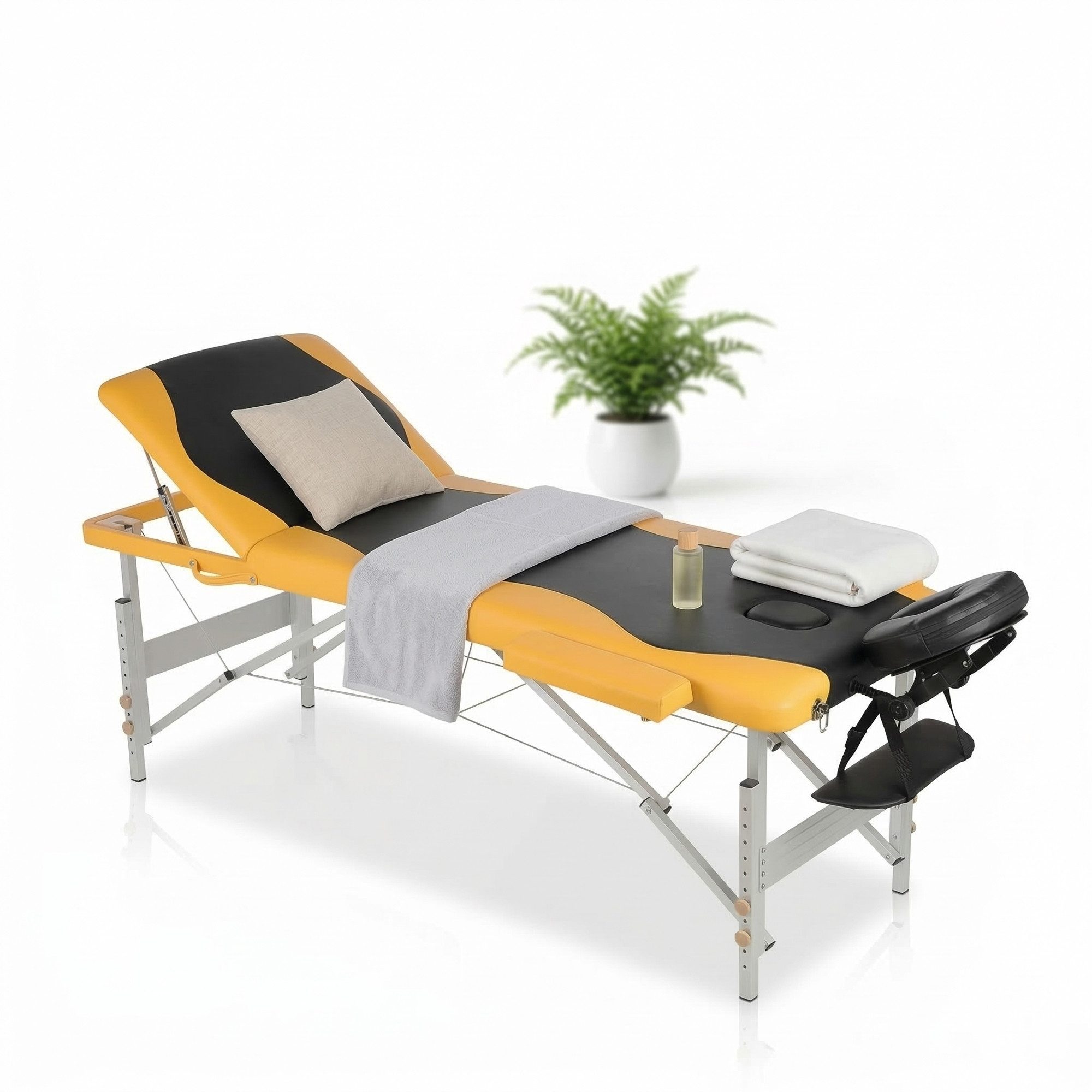 Mucola Massageliege Massageliege 3Zonen Kopfstütze Ergonomisch Leicht Tasche Kosmetikliege (Stück, 1-St., Premium-Liege), Extra dicke Polsterung