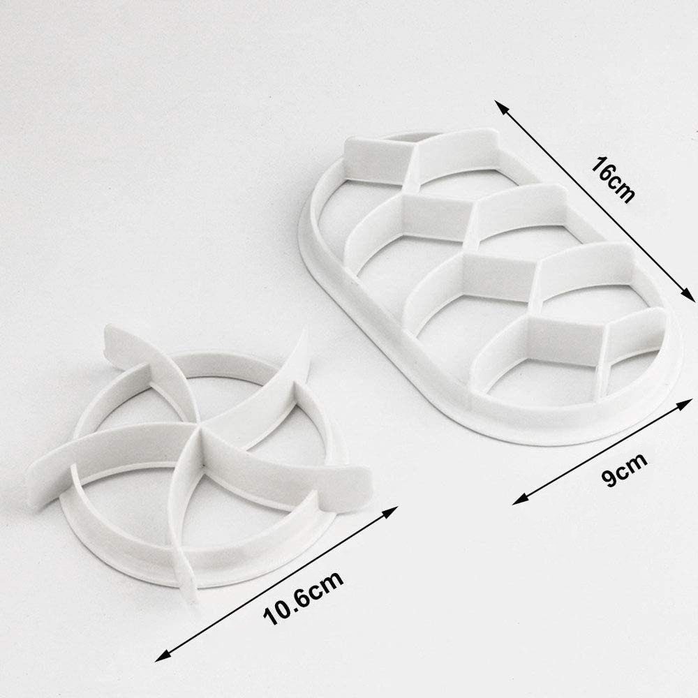 TUABUR Cake-Pop-Form Kunststoff, Keksausstecher 2 Küchenwerkzeug, Stück aus (weiß), (2-tlg)