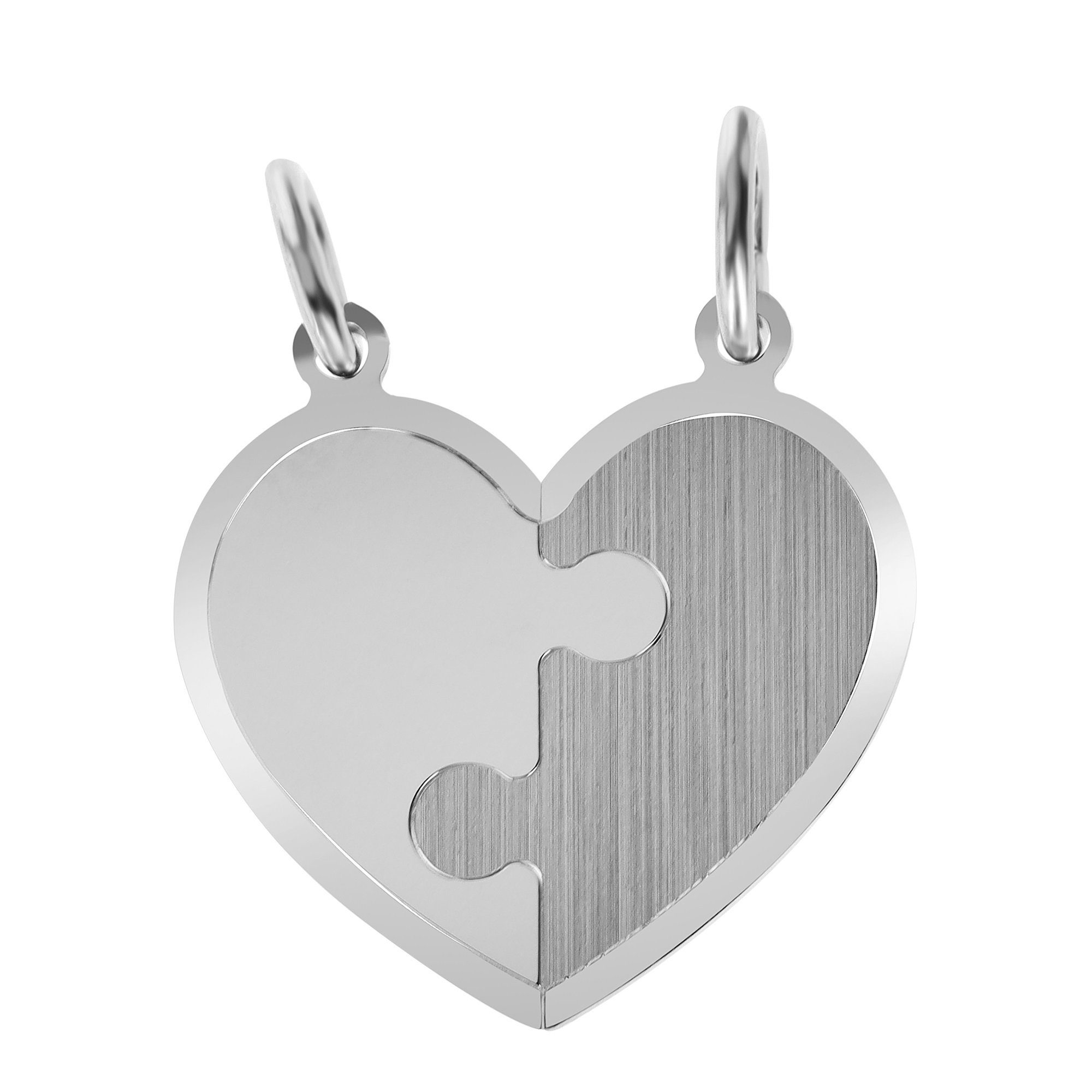 Adelia´s Kettenanhänger Anhänger Herz aus 925 Silber, Höhe 19 mm Breite 19  mm | Kettenanhänger