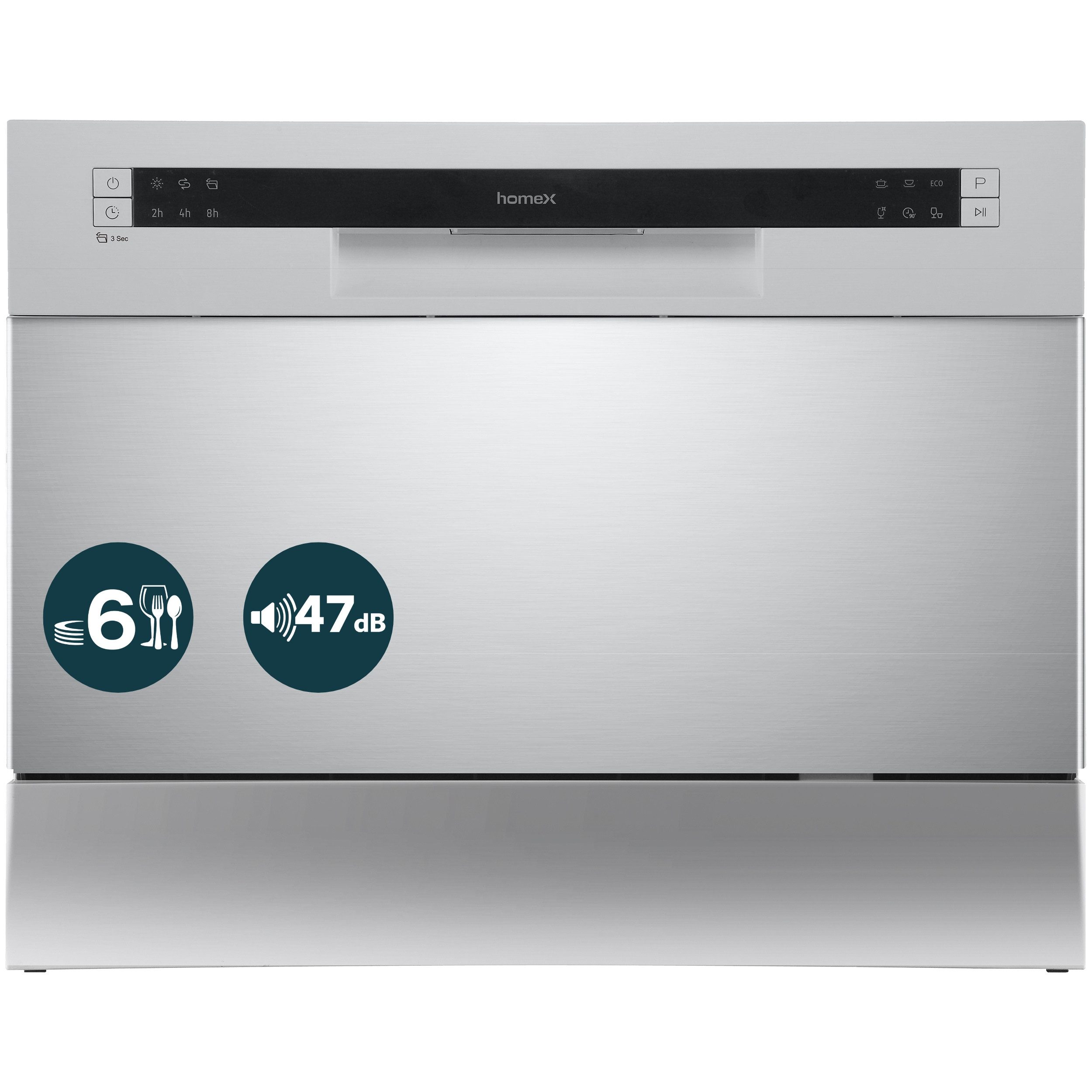 homeX Tischgeschirrspüler GST6AD-S