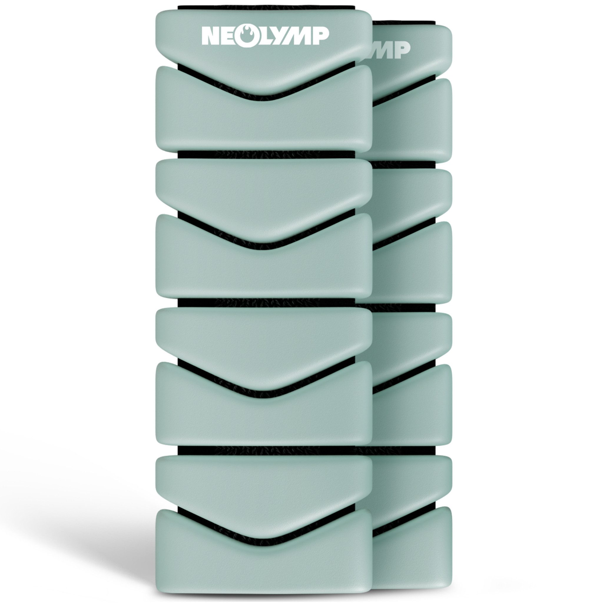 NEOLYMP Gewichtsmanschette Pilates Gewichtsmanschetten 2er Set – 0,5 kg Ankle Weights aus Silikon, verstellbare Gewichte für Beine & Arme – schweiß- & wasserabweisende