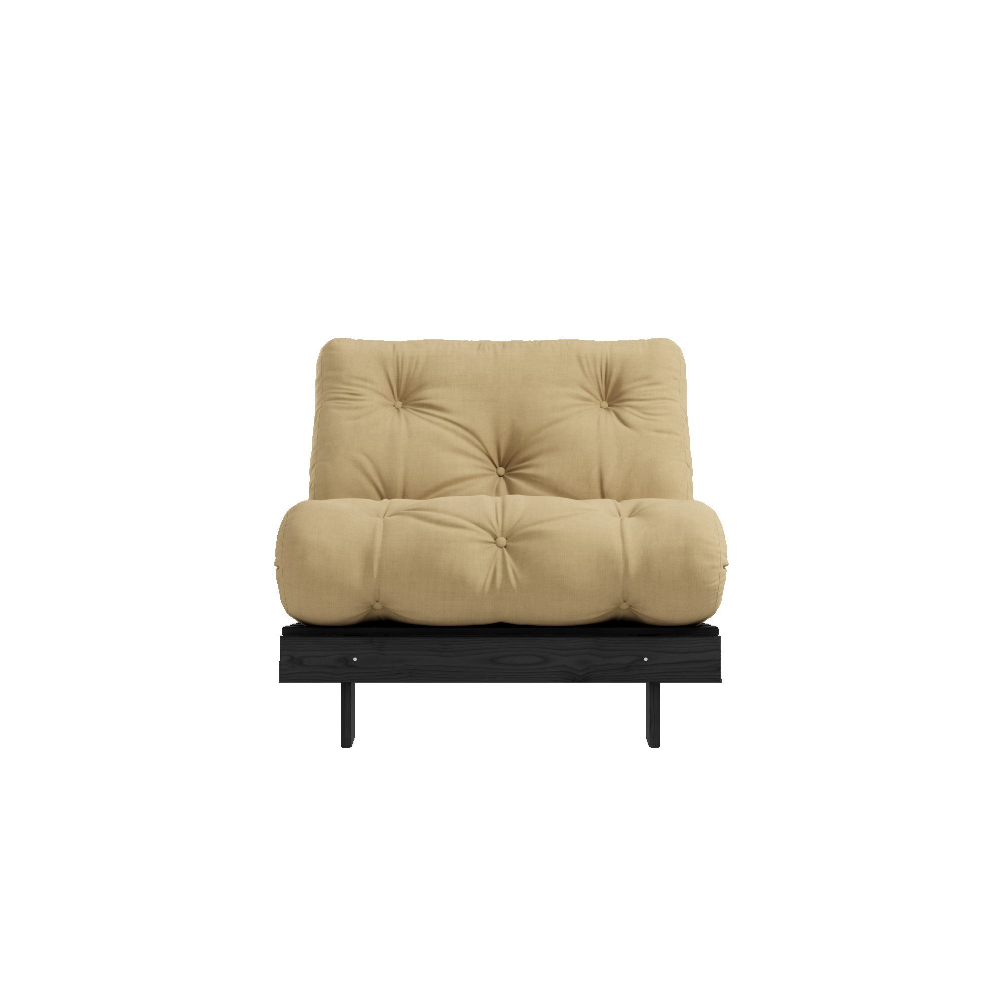 Karup Design Daybett Roots Sofa Bed, Schlafsofa, Bettfunktion, FSC®-Massivholz, Inkl. Futonmatratze, Made in Europe, langlebig, B: 140 oder 160 cm