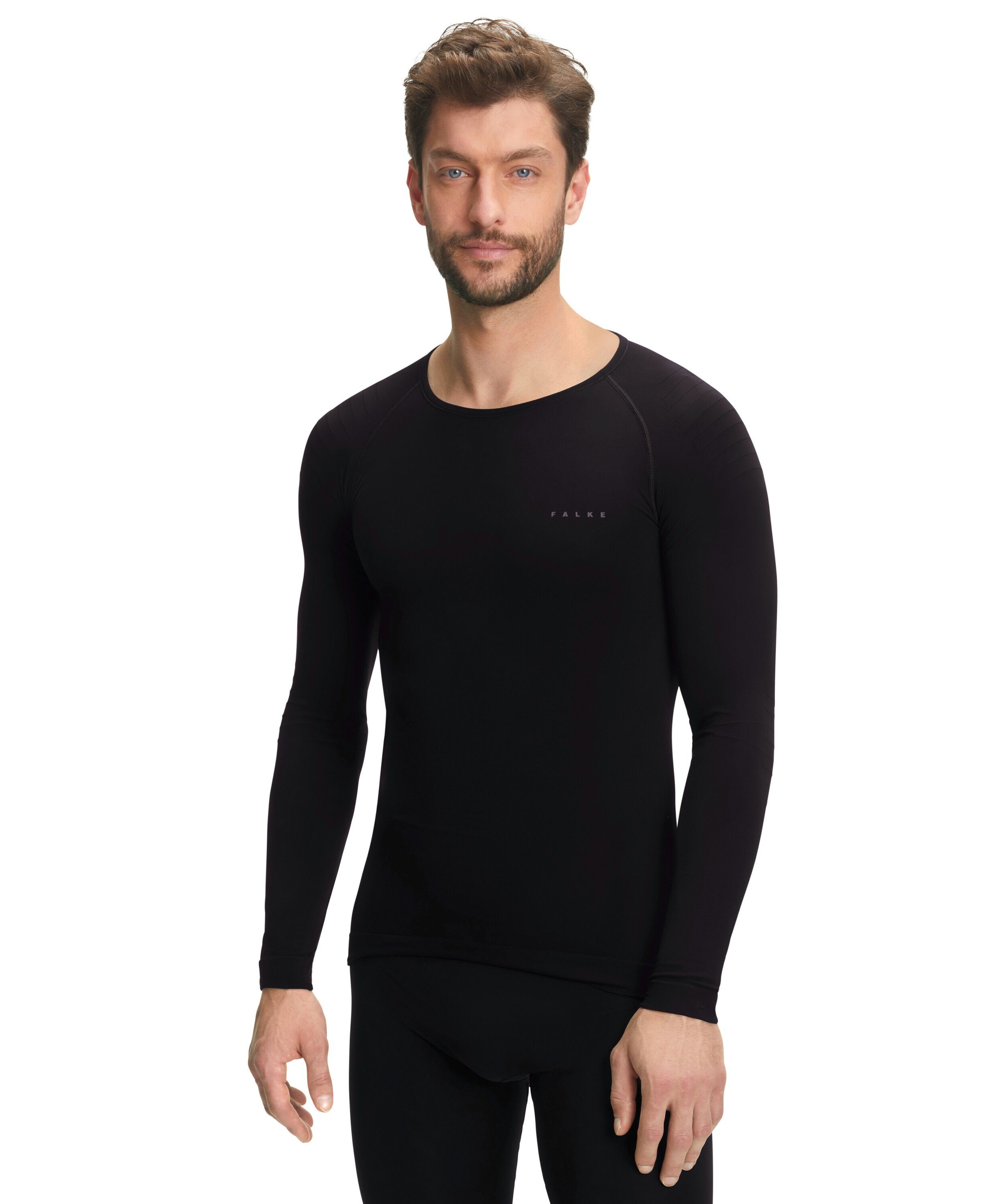 FALKE Funktionsshirt Warm (1-tlg) für milde bis kalte Temperaturen black (3000)