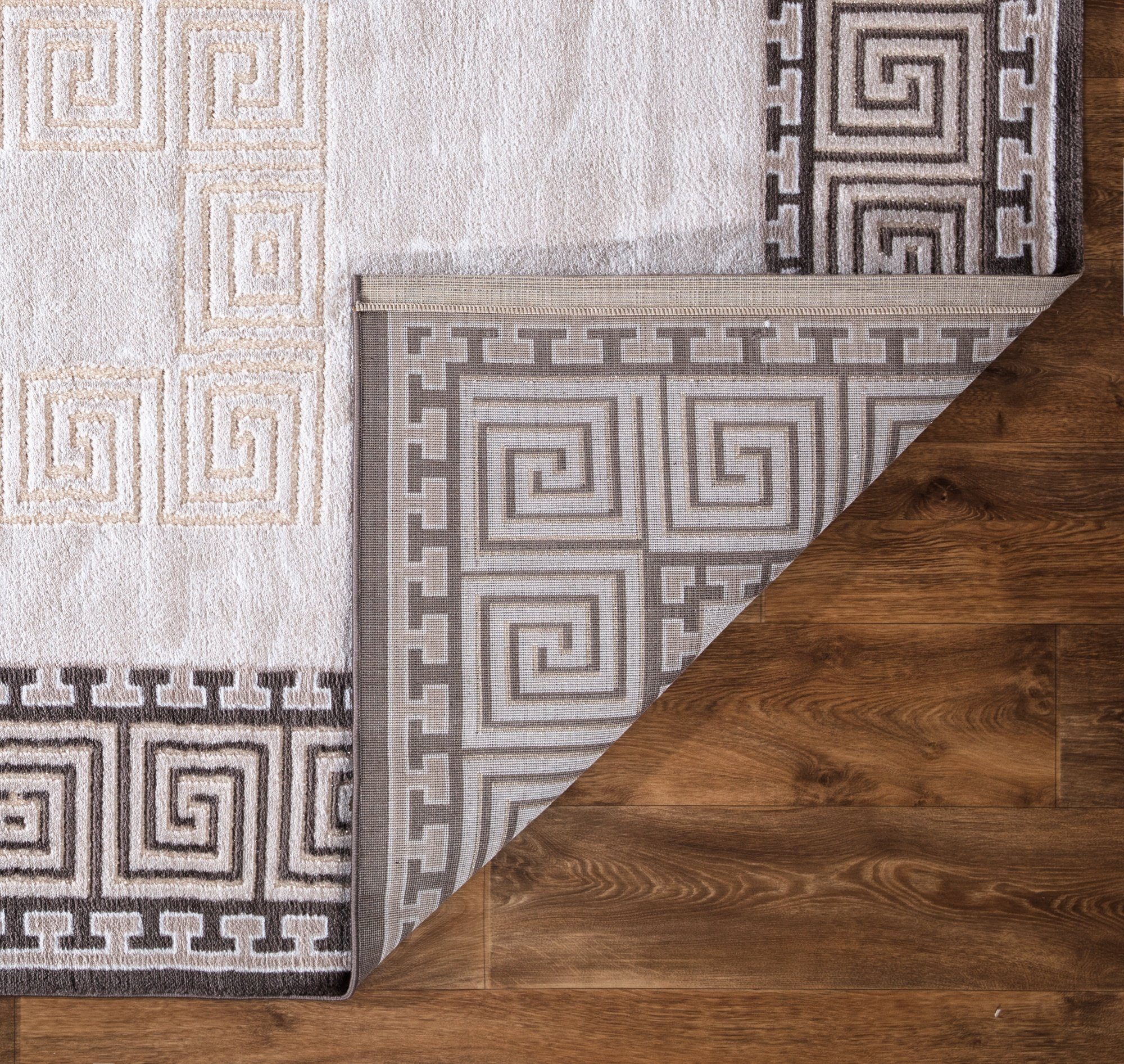 Mozato Teppich Doha, Rechteck, Höhe: 12 mm, Kurzflor Teppich, Hoch-tief Effekt, Vintage Design, Oriental Design